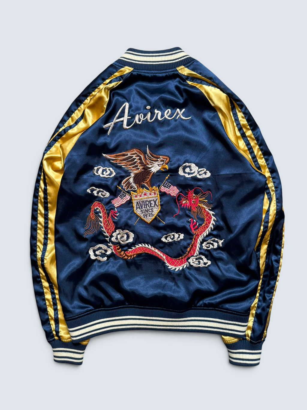 Jacket reversible sukajan souvenir Avirex LTD Japan exclusive dragon eagler embroidery 00's - S