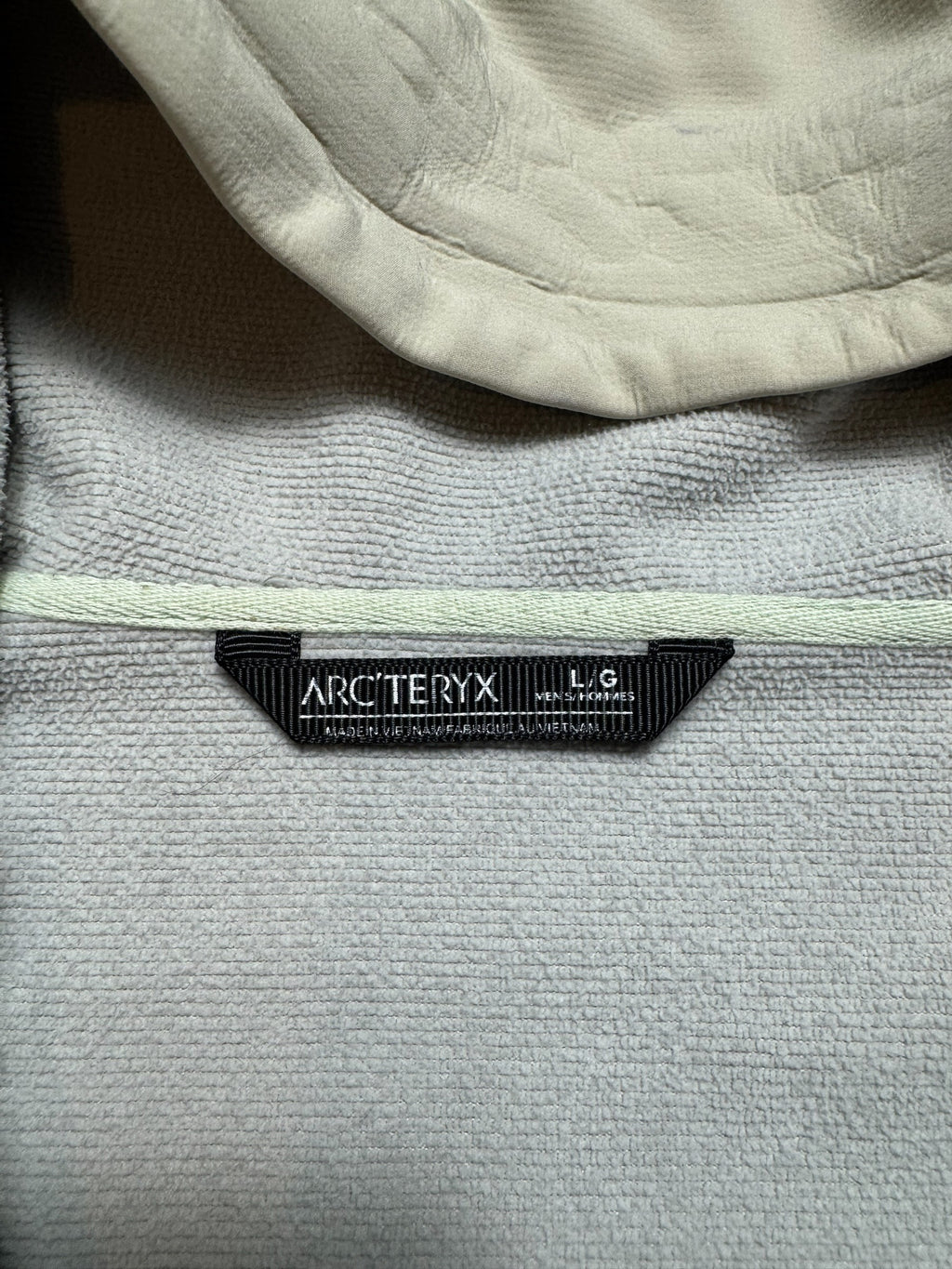 Jacket polaire imperméable Arc’teryx Gamma MX Hoody logo brodé cream 2021 - L