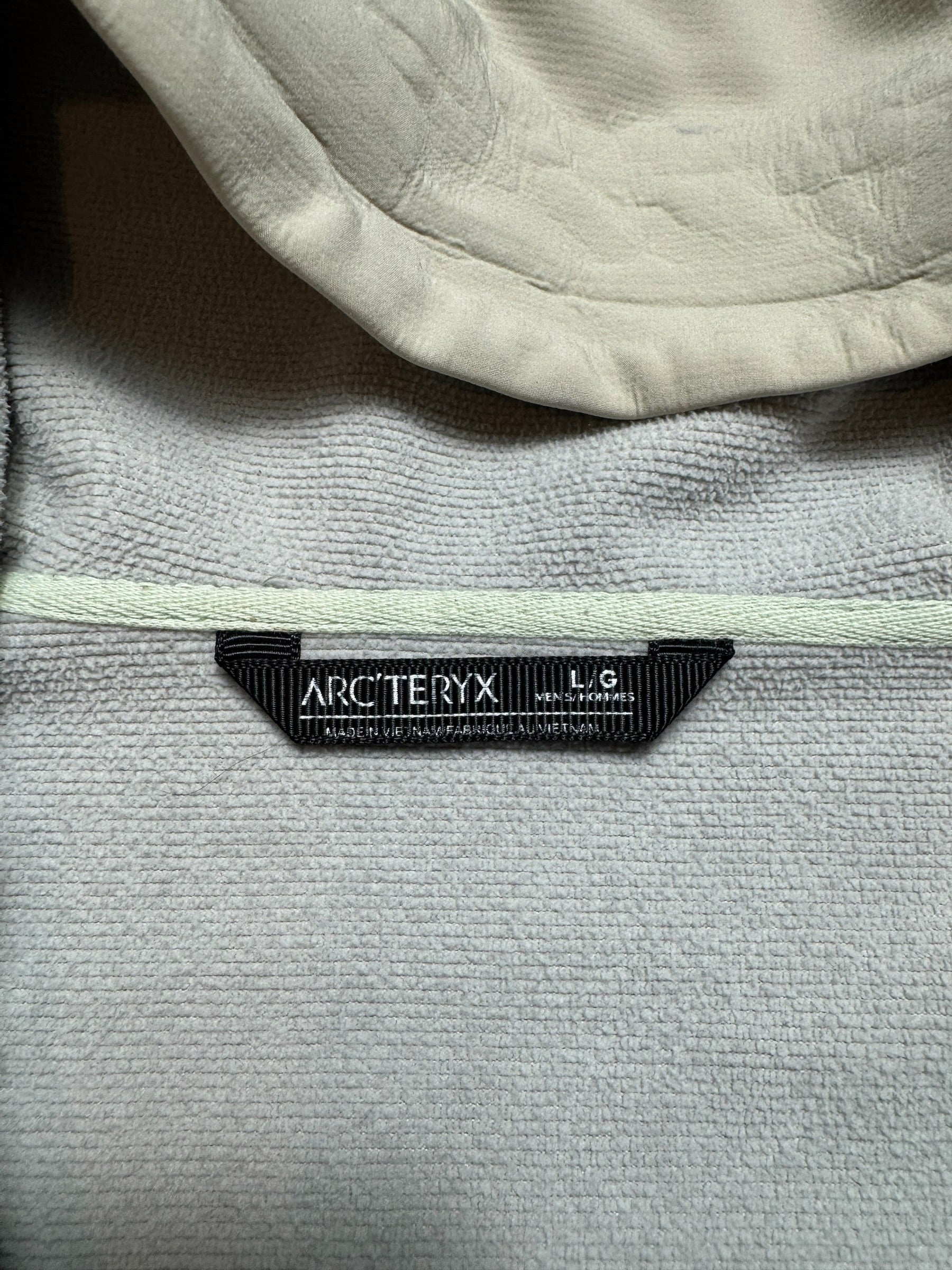 Jacket polaire imperméable Arc’teryx Gamma MX Hoody logo brodé cream 2021 - L