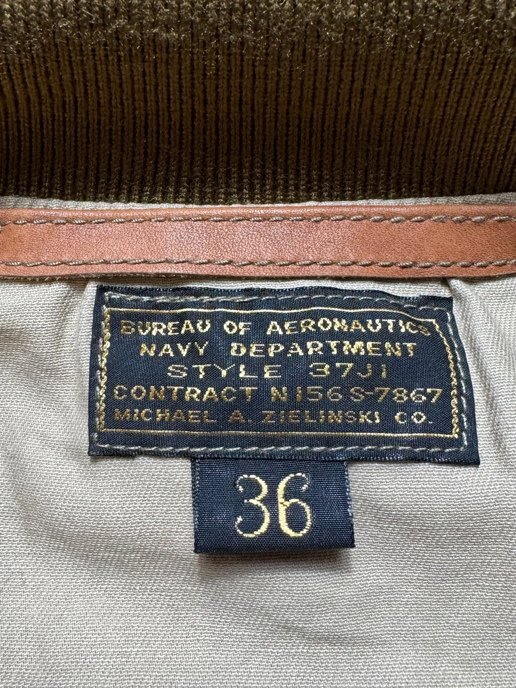 Jacket cotton Twill deck USN 37J1 The Real McCoy’s Japan Tan beige 2010’s - 36 (S)