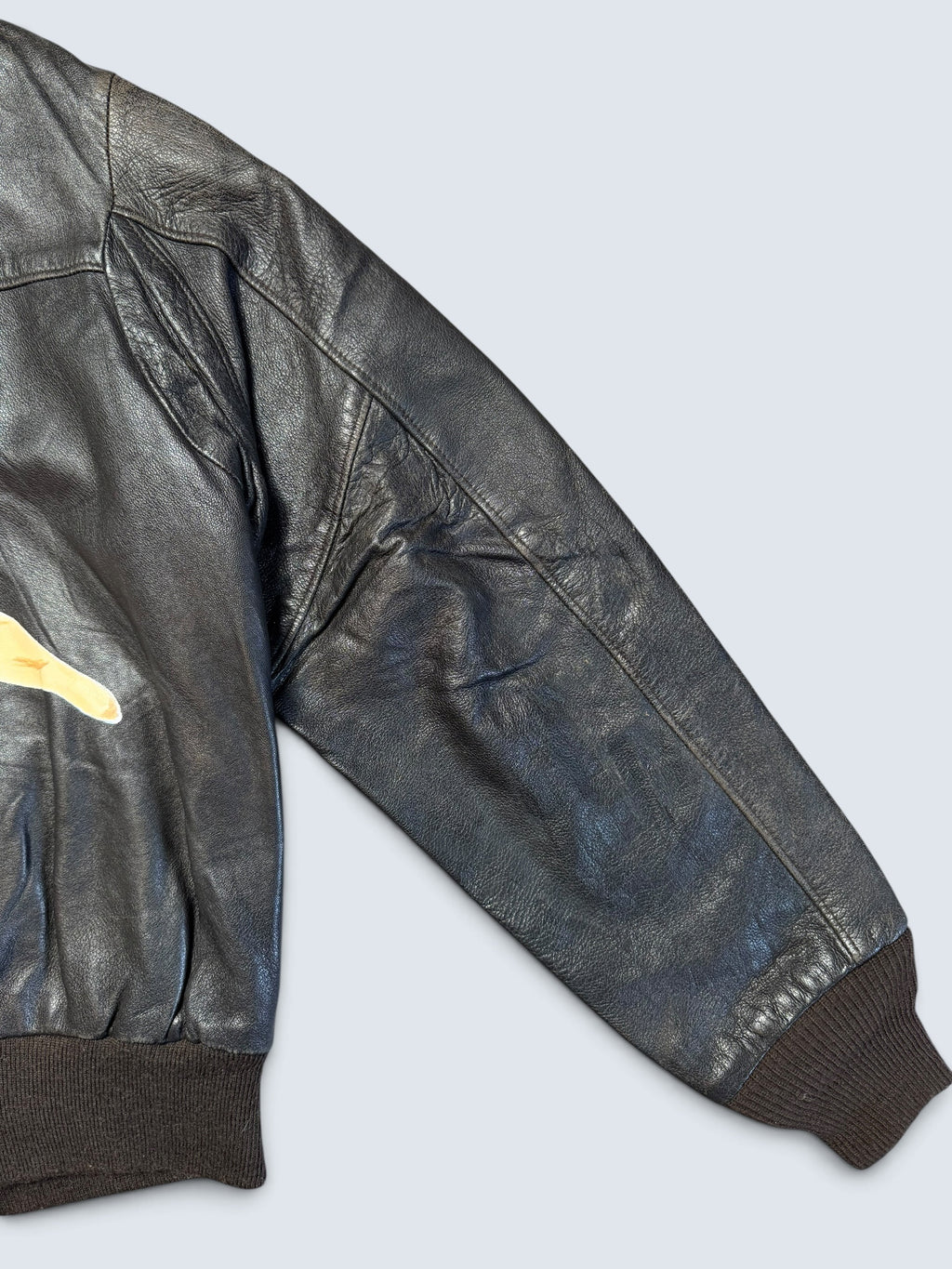 Jacket cuir flight A-2 Schott usa usaf Shoo Shoo Baby nose art patch black 80’s - 42 (M/L)