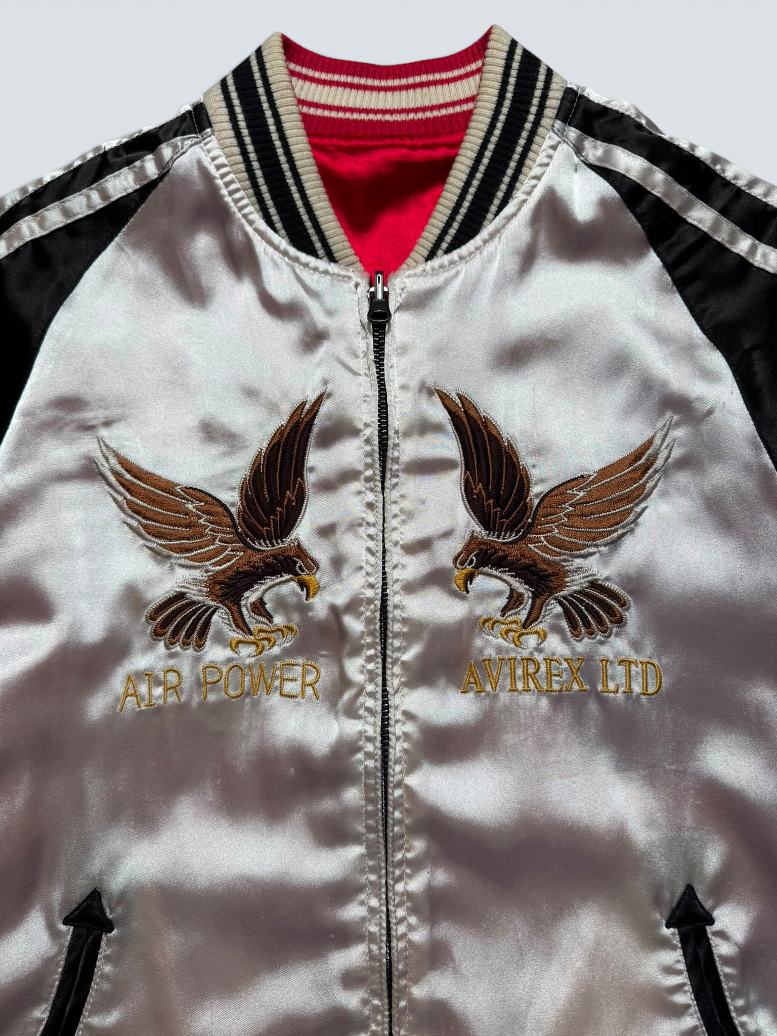 Jacket reversible sukajan souvenir Avirex LTD Japan exclusive dragon eagler embroidery vintage 00's - S