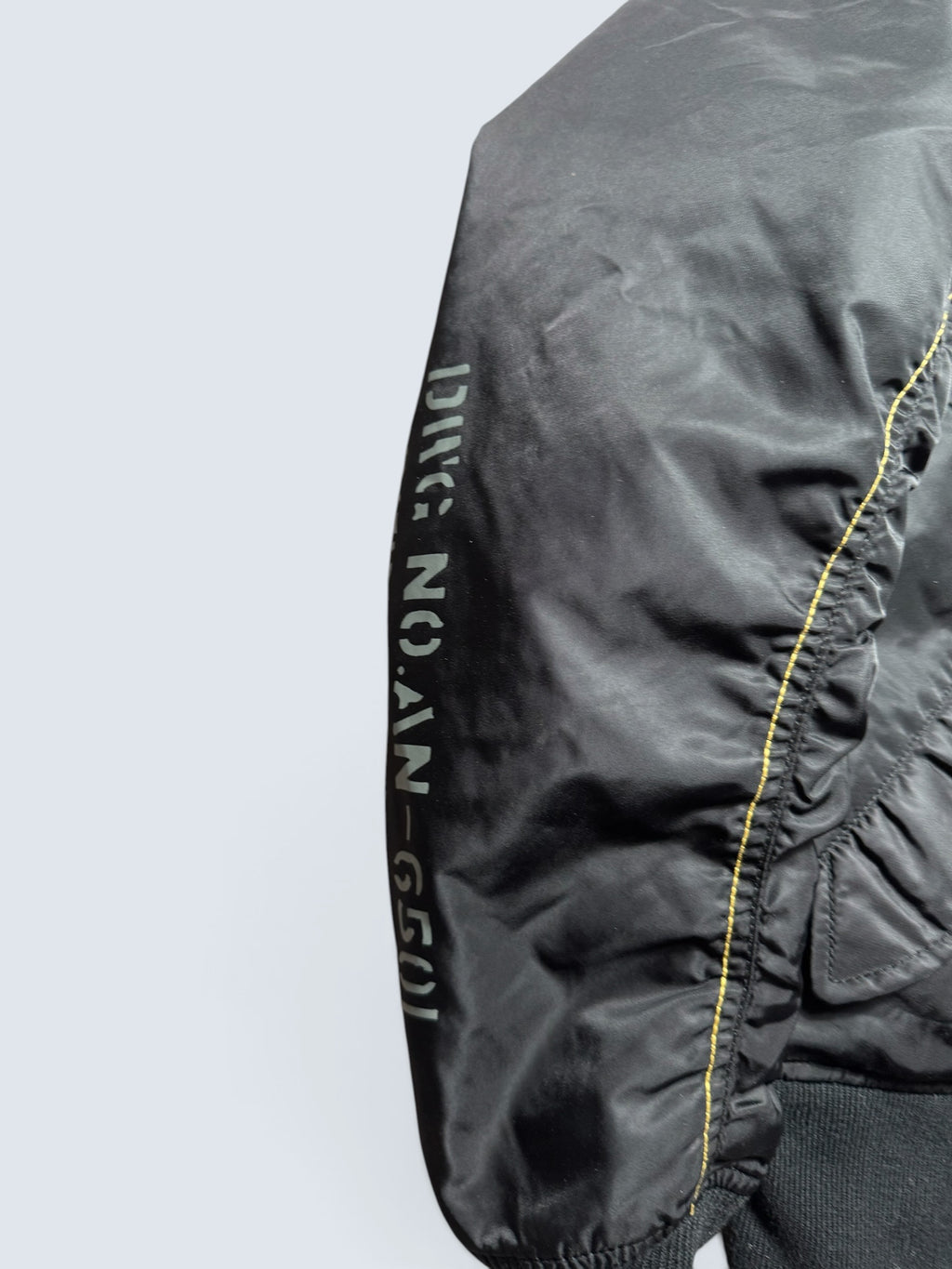 Jacket fly usaf intermediate ma-1 technical zip Hangar 75 Avirex ltd black vintage 00's - M/L
