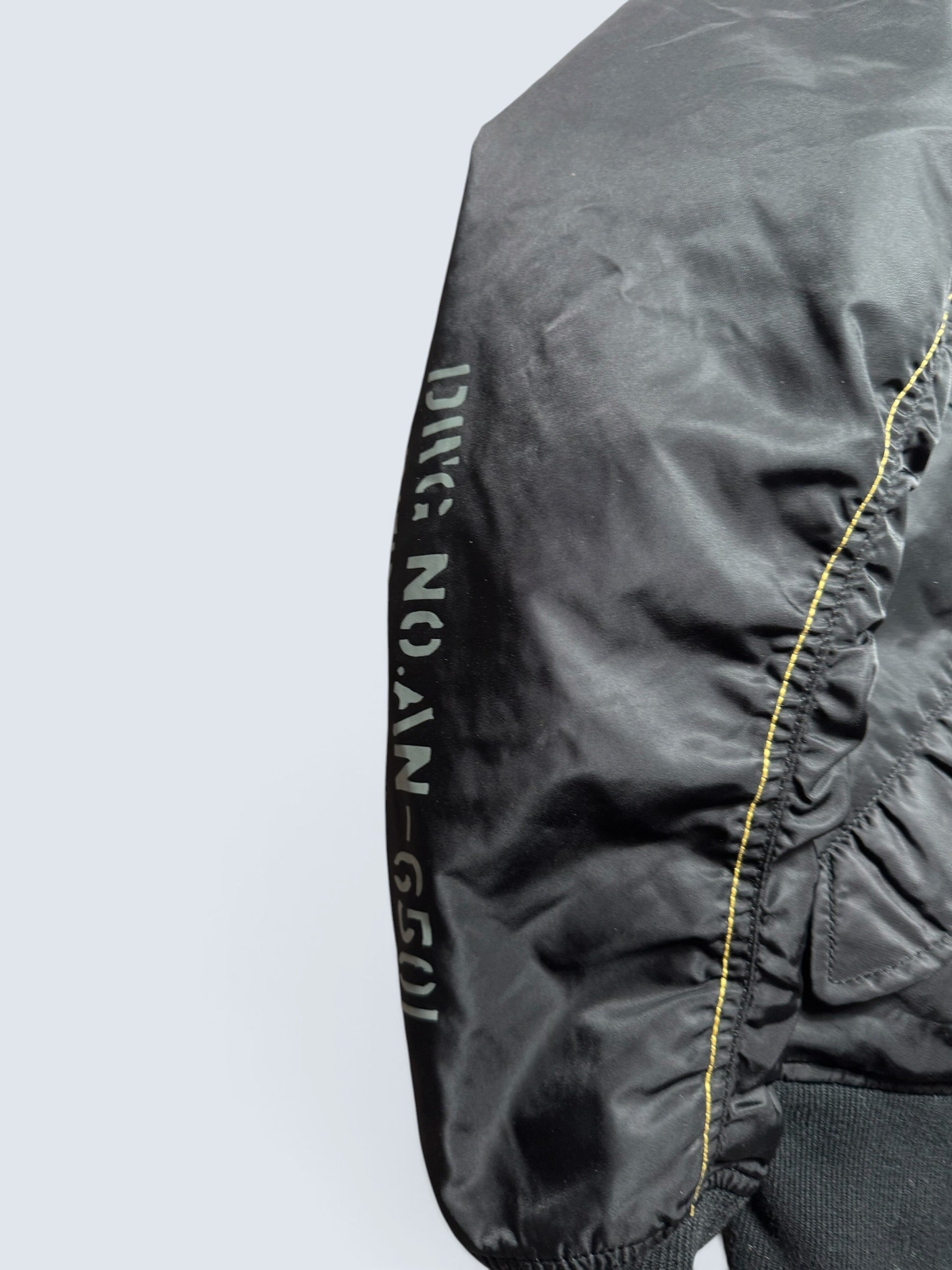 Jacket fly usaf intermediate ma-1 technical zip Hangar 75 Avirex ltd black vintage 00's - M/L