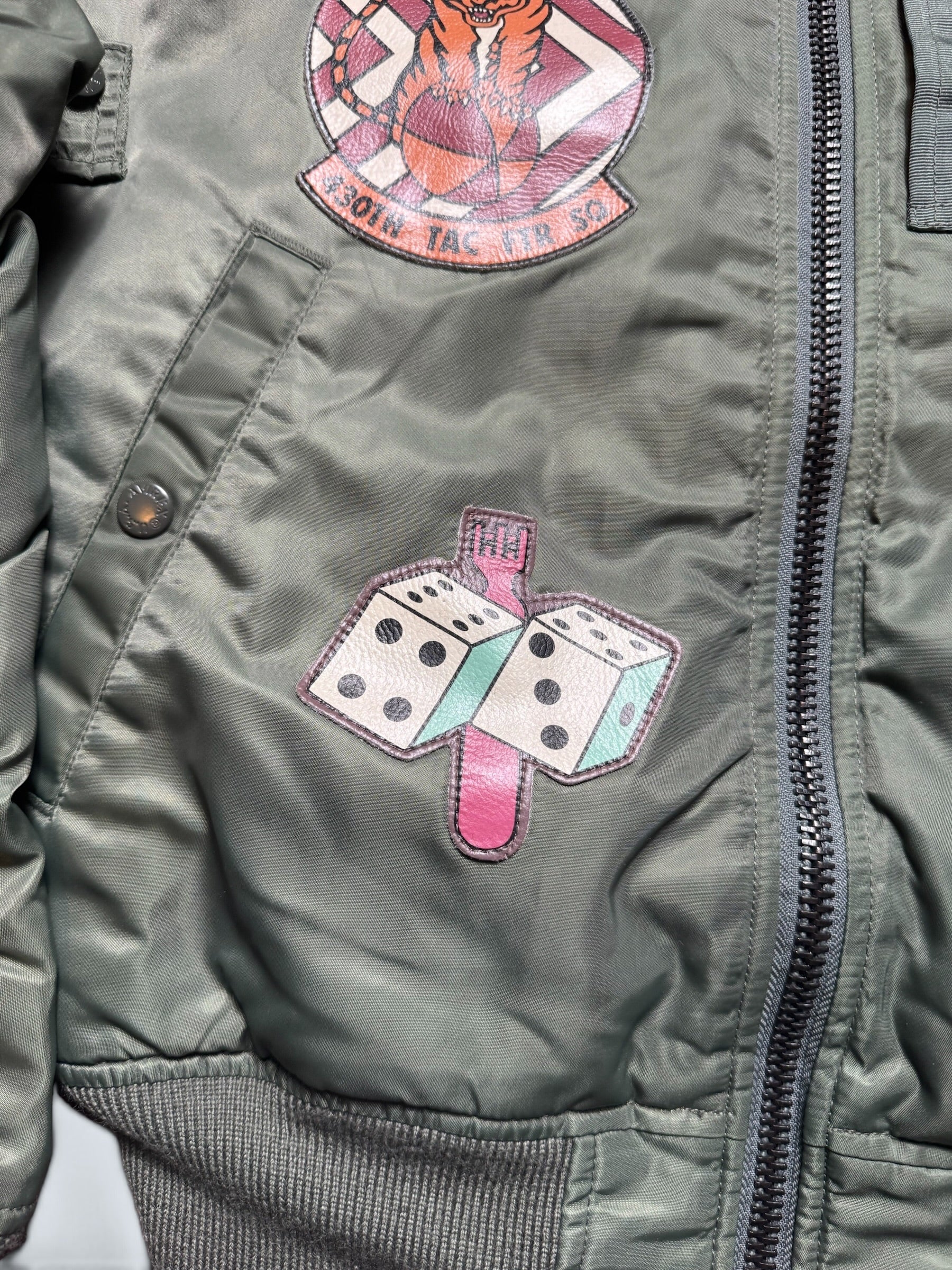 Jacket nylon bomber flight Ma-1 Avirex LTD Japan exclusive full patch bomber squadron 00's - M
