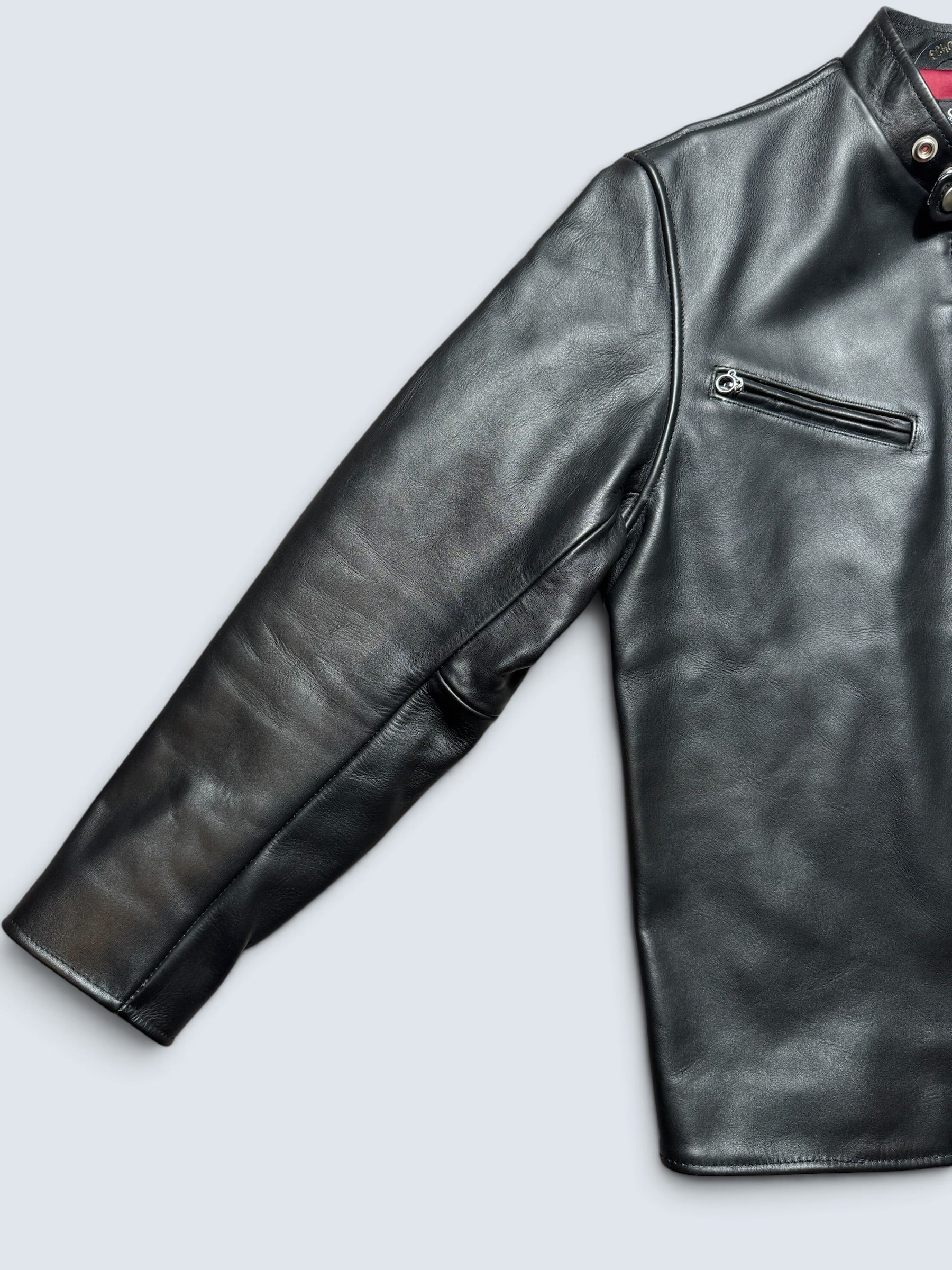 Jacket cuir cowhide Cafe Racer motorcycle Schott Bros. made in USA 641xx Japan exclusive black 00's -  40 (M/L)