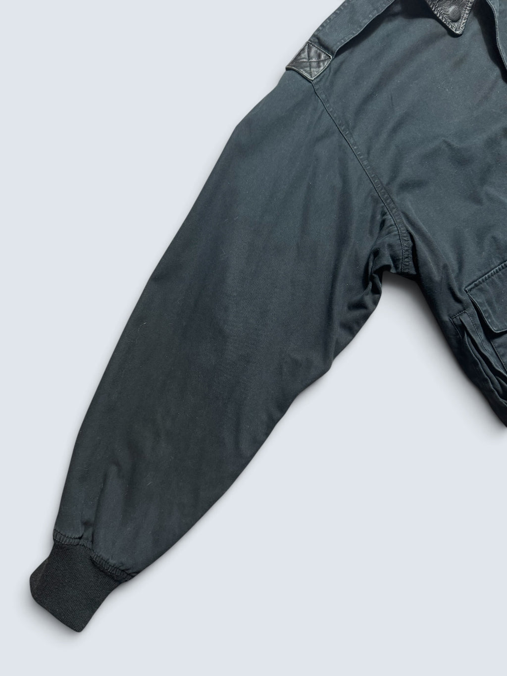 Jacket flight A-2 Cotton Twill Cockpit usa usaf black navy 00’s - XL