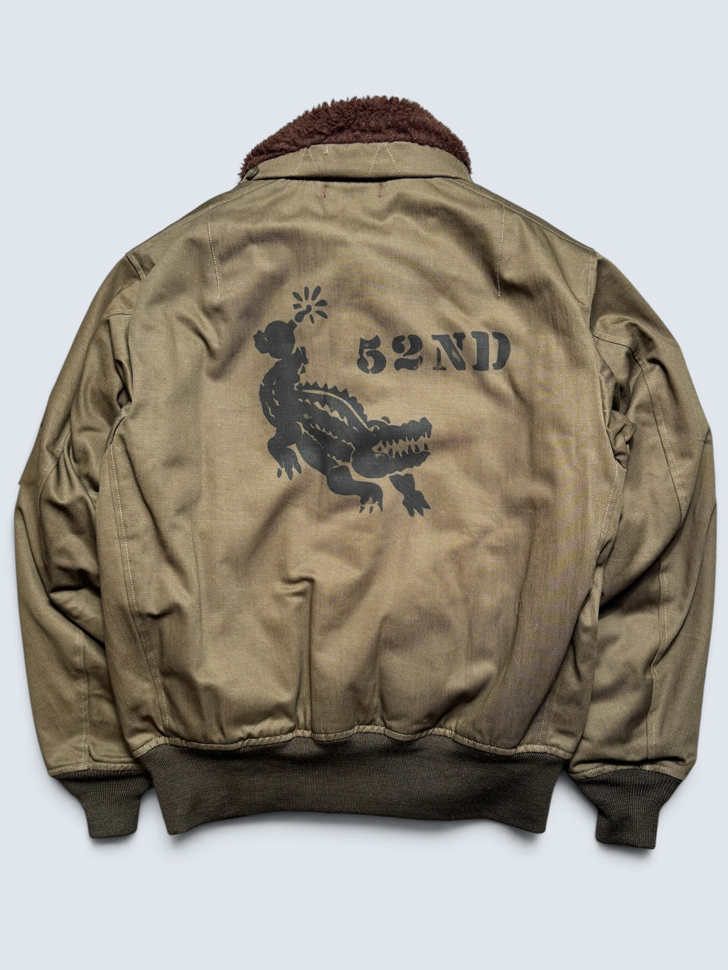 Jacket cotton Twill flight B-15B Freewheelers Japan nose art olive drab 2017’s - 44 (XL)