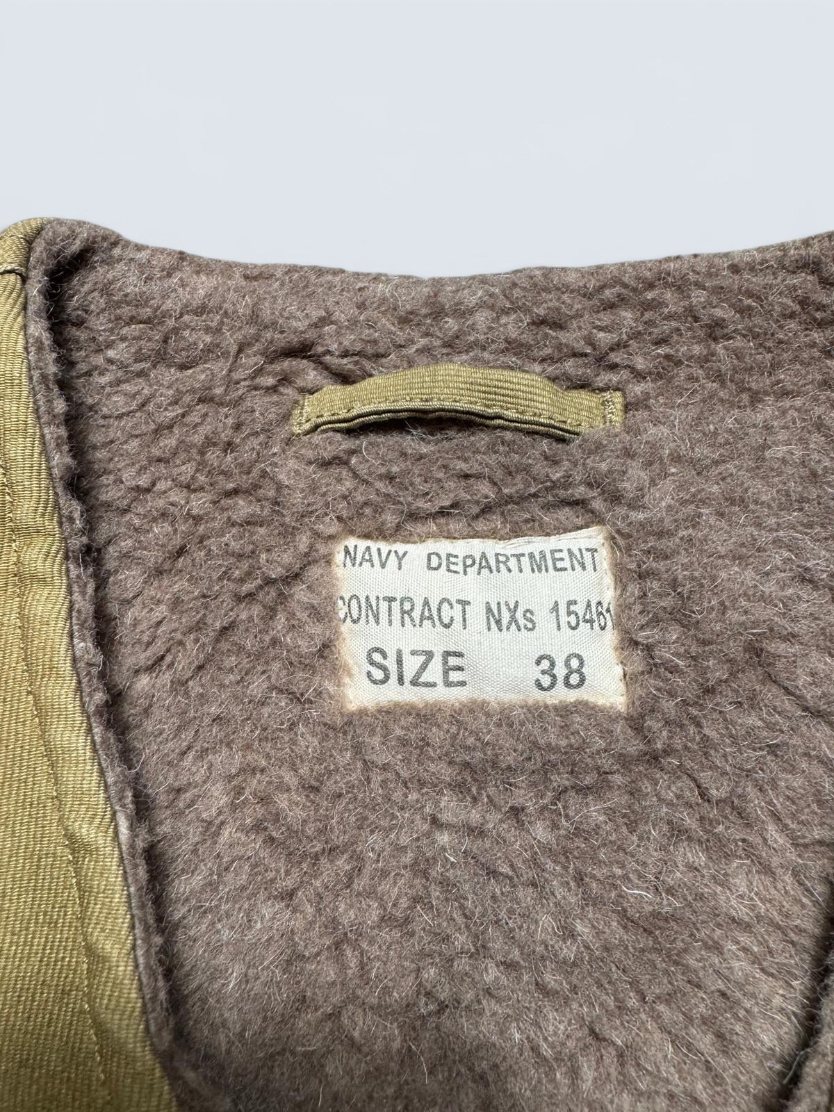 Jacket deck Alpaca US Navy Assiduous Confused Effort Japan wool Khaki Tan 00’s - 38 (S)