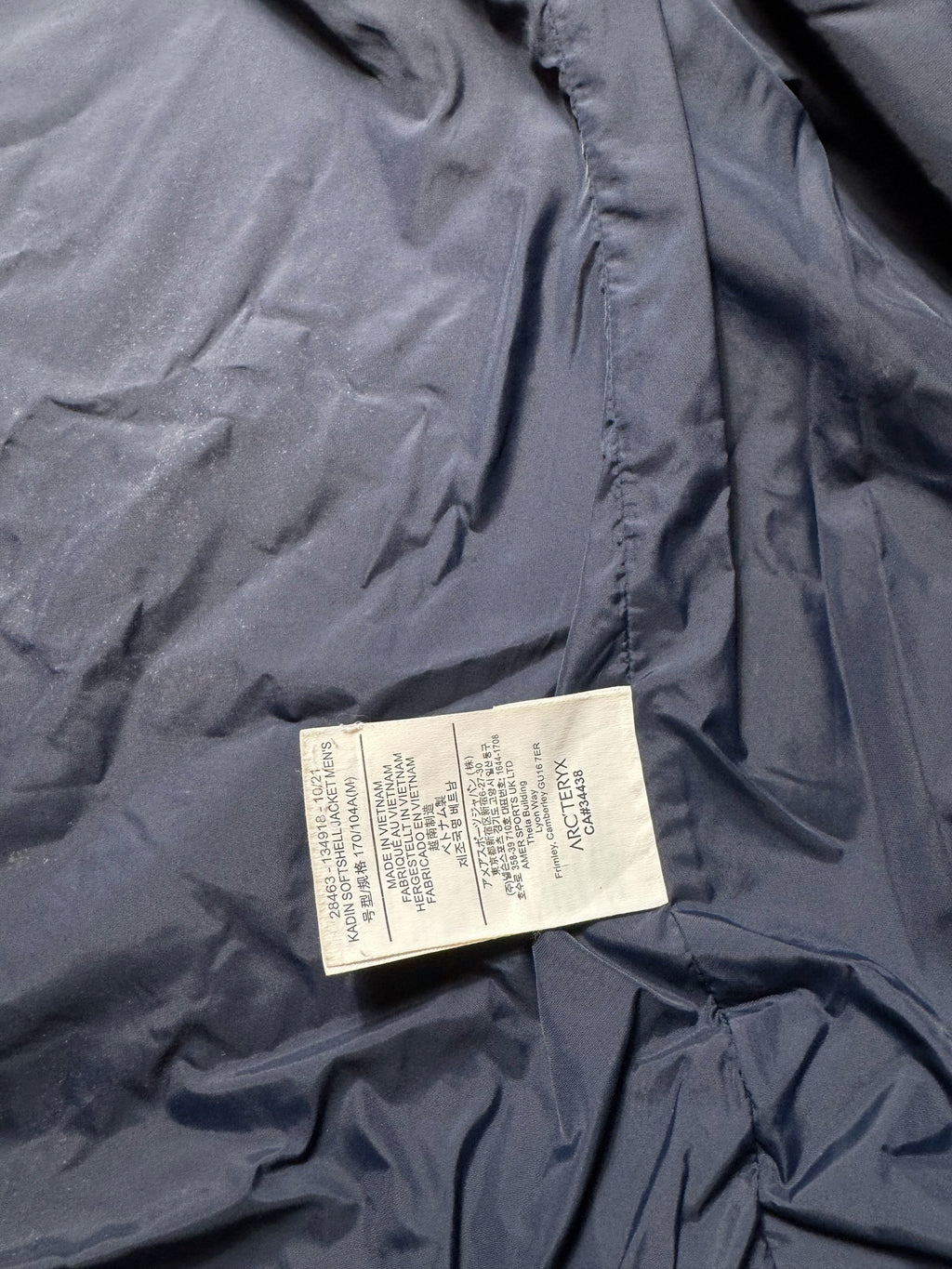 Jacket imperméable Goretex Arc'teryx Kadin Softshell Hoody marine 2021 - M