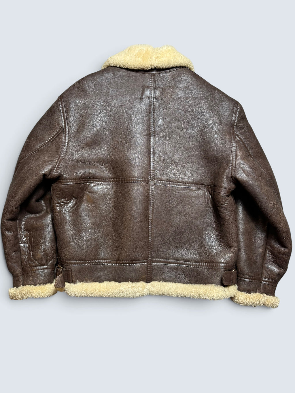 Jacket cuir flight shearling B-3 Covington made in USA usaf brown vintage 70’s - 42 (L)