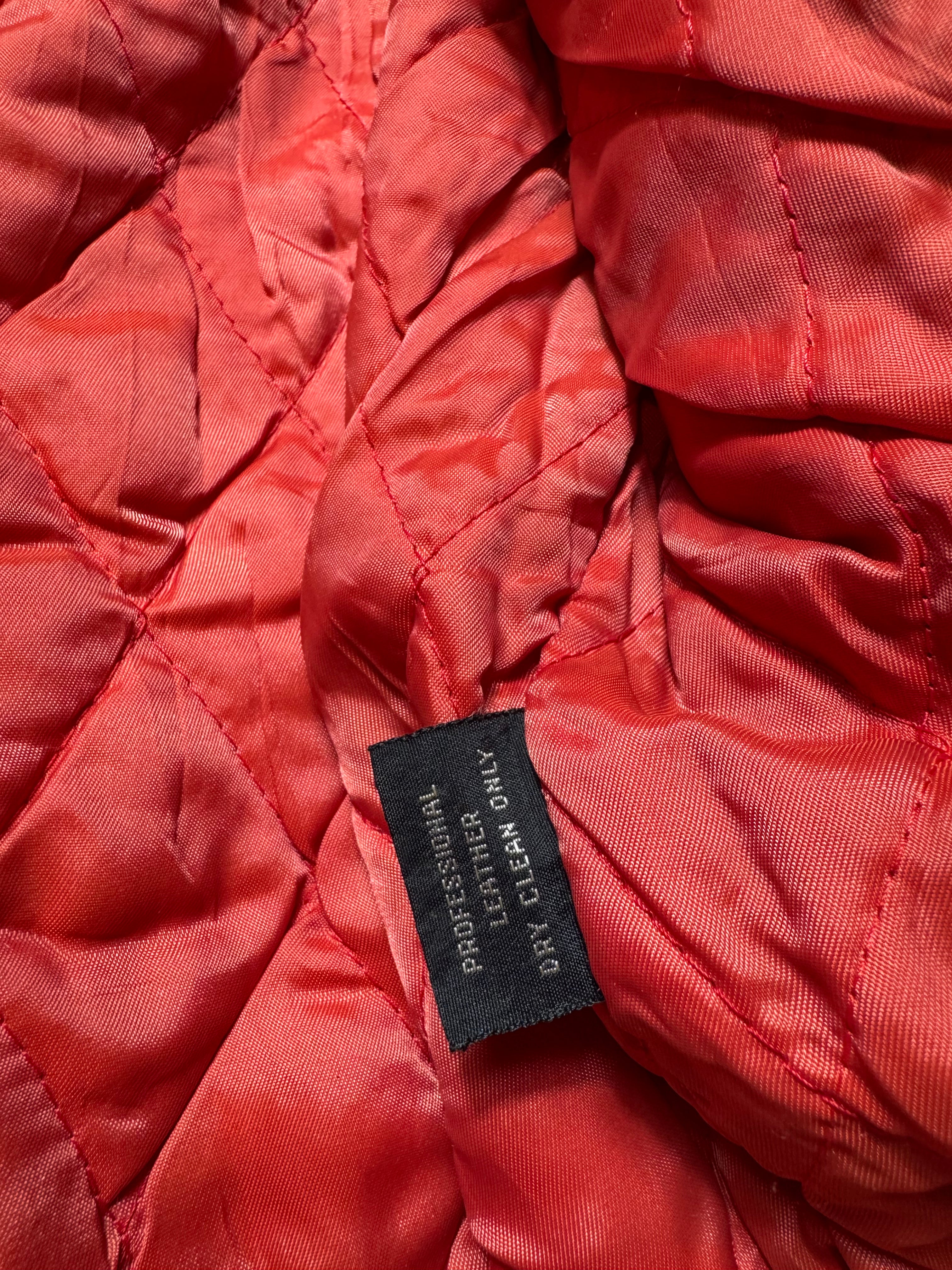 Jacket cuir varsity sport Avirex ltd Champions made in USA red vintage 90’s - XS/S