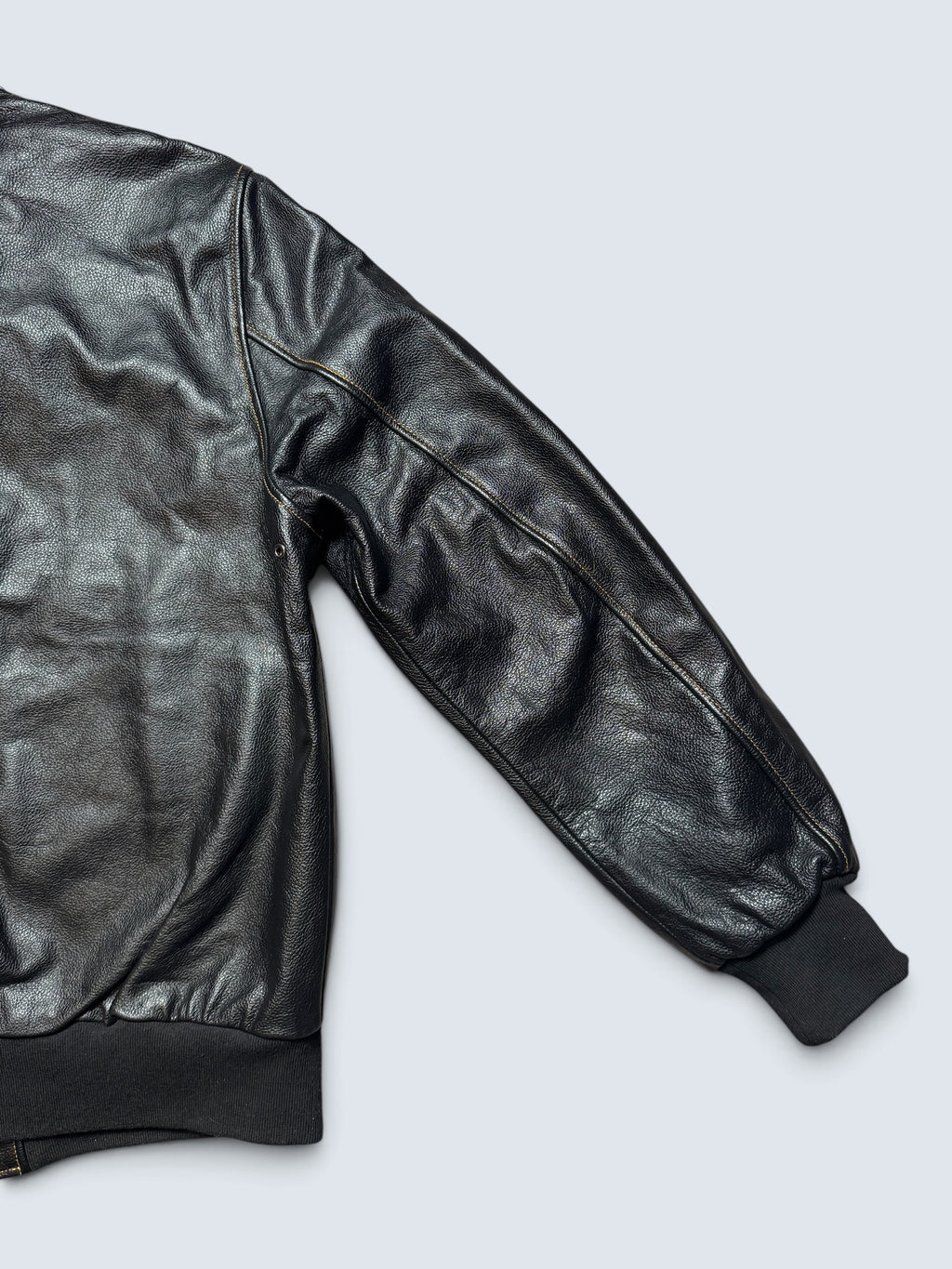 Jacket cuir bomber flight A-2 Willis & Geiger usaf black 00's - L