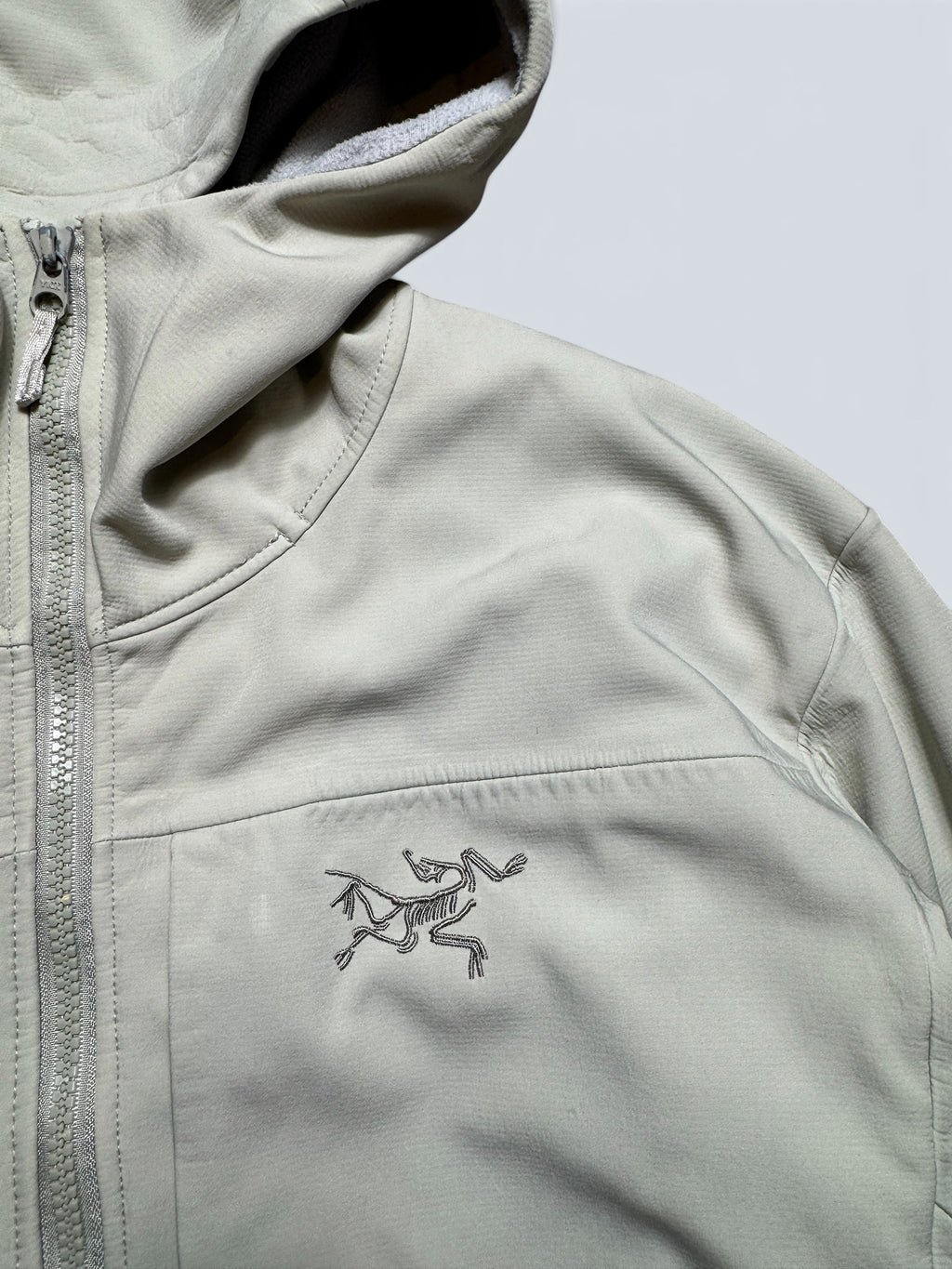 Jacket polaire imperméable Arc’teryx Gamma MX Hoody logo brodé cream 2021 - L