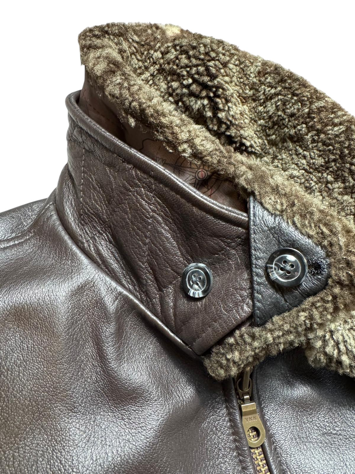 Jacket cuir cowhide flight G-1 Avirex Japan exclusive usn brown 00’s - L