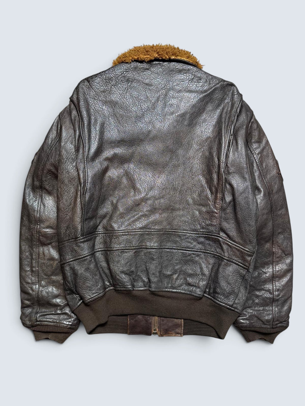 Jacket cuir cowhide flight G-1 Schott NYC Wings Of Gold Top Gun usn full patch black - M