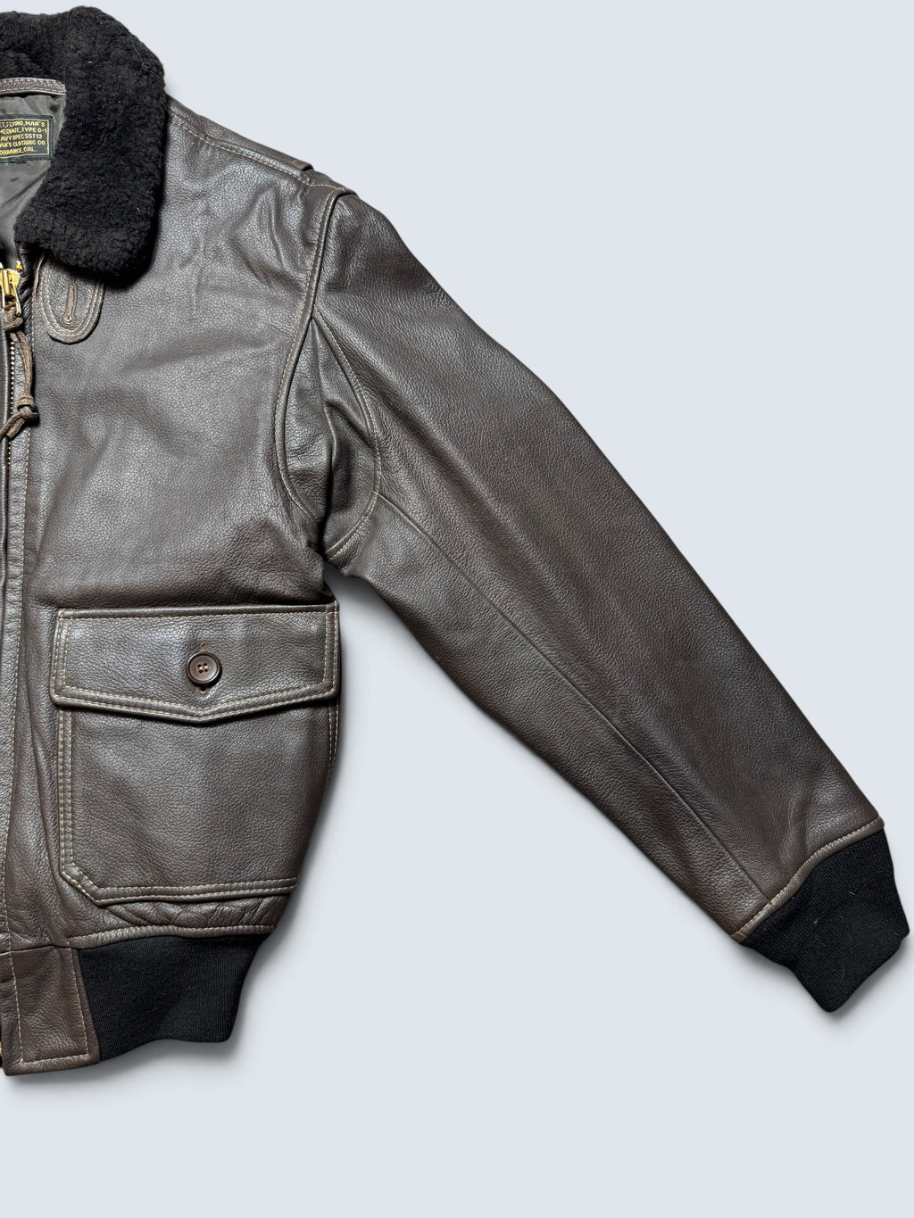 Jacket cuir flight Tedman Company G-1 usn made in Japan dark brown 00’s - S/M