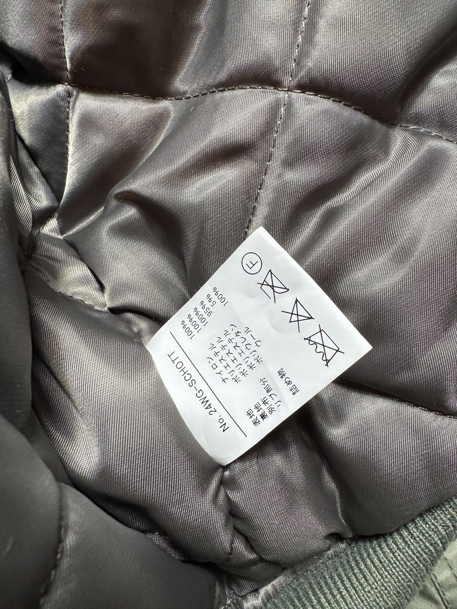 Jacket bomber fly Schott Bros nyc CWU-R/45P usaf kaki/grey vintage 90’s - L/XL