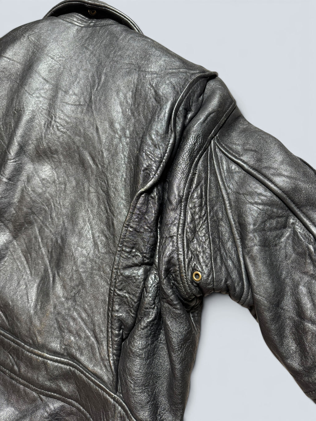 Jacket cuir cowhide flight pilot Schott NYC G-1 usn wings of gold full patch black 00's - M