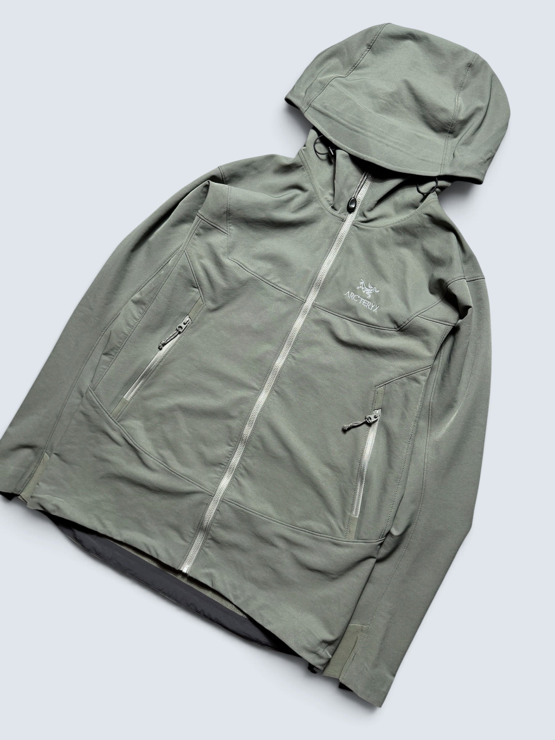 Jacket imperméable Arc'teryx Gamma LT Hoody kaki vintage - M