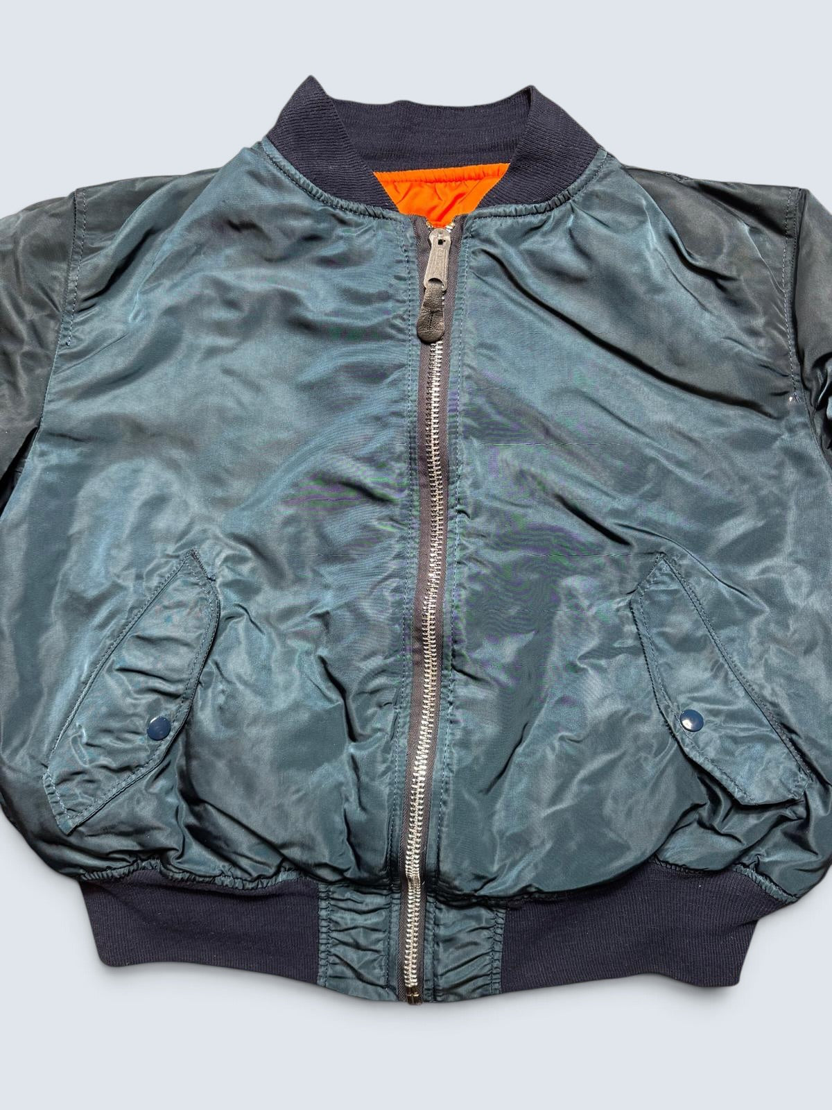 Jacket nylon bomber Ma-1 Alpha Industries made in USA navy original 1990’s - XL