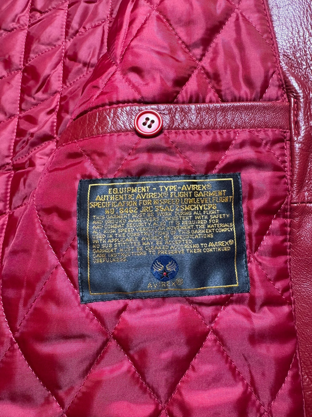 Jacket leather varsity sport Avirex ltd usa Japan exclusive red vintage 00’s - M