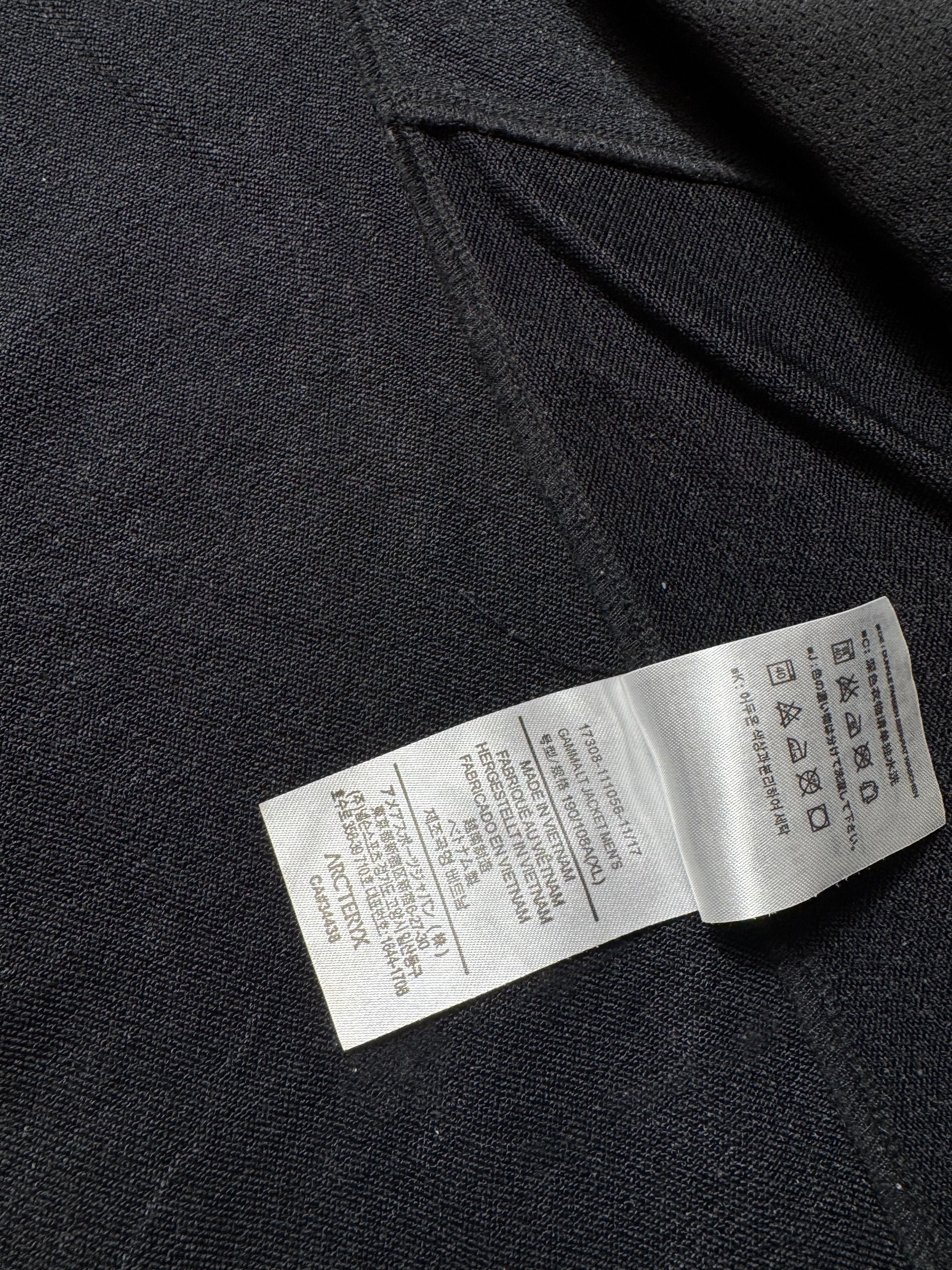 Jacket imperméable Arc’teryx Gamma LT black logo brodé vintage - XL
