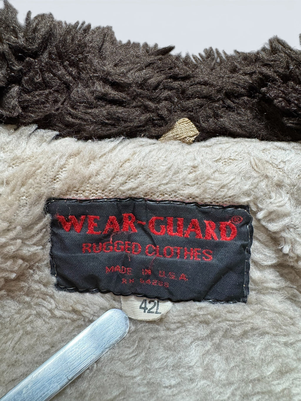 Jacket cuir cowhide flight bomber Wear-Guard made in USA brown 70’s - 42 (L)