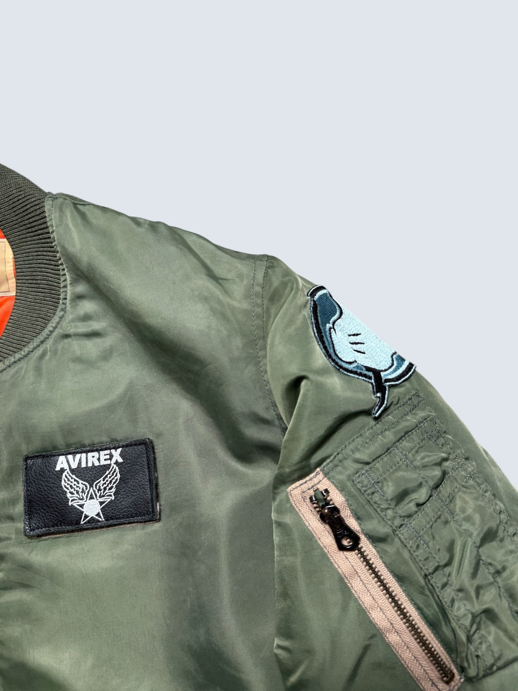Jacket bomber flight Ma-1 limited edition Avirex LTD x Disney nose art Donald Duck Japan exclusive 90's - M