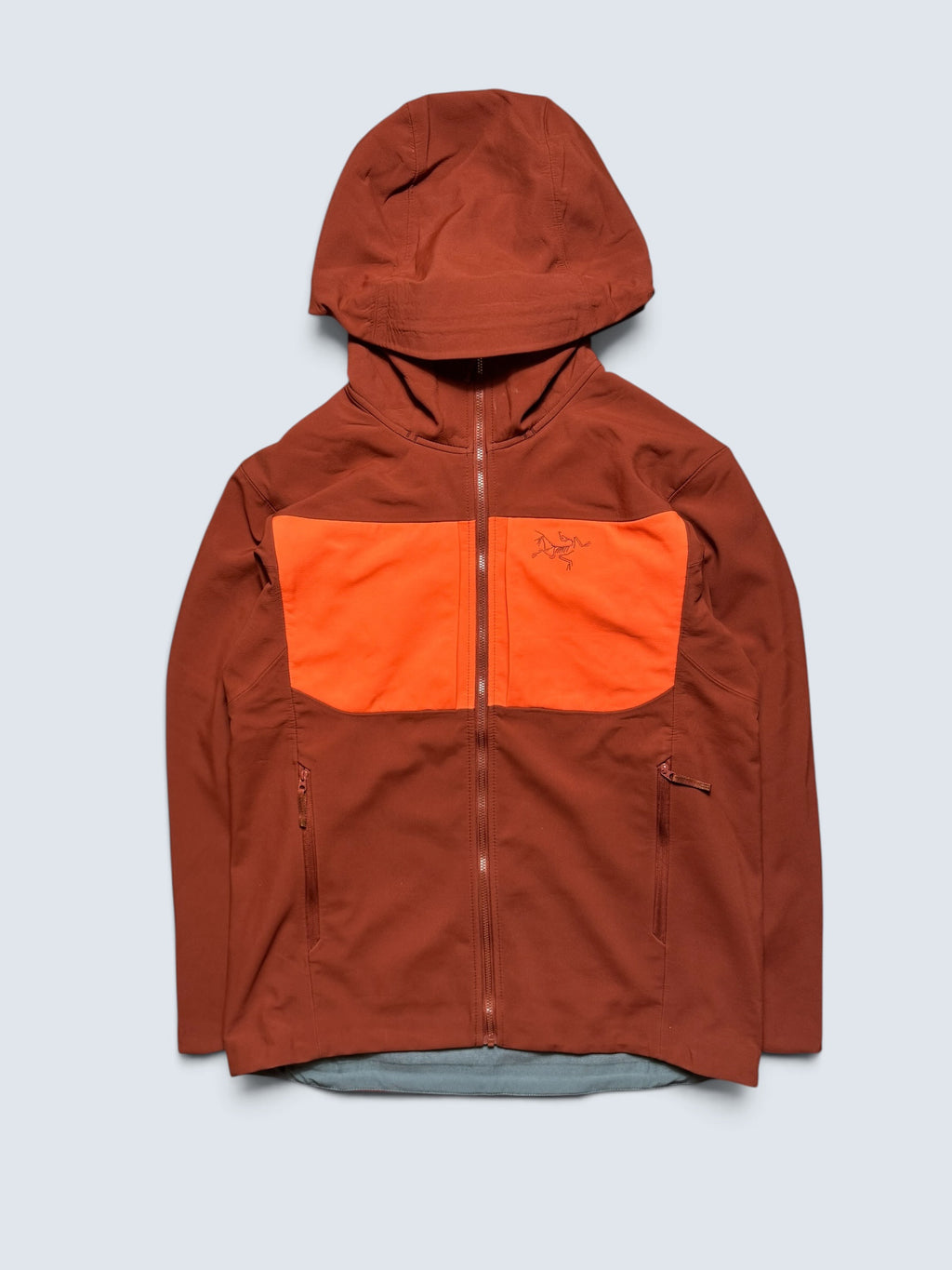 Jacket polaire imperméable Arc’teryx Gamma MX Hoody logo brodé burgundy & orange 2023 - M