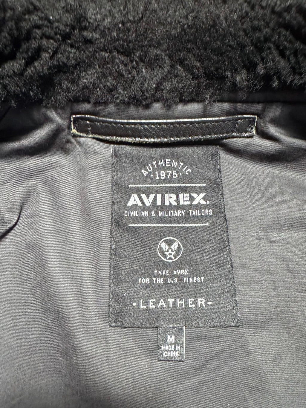 Jacket cuir cowhide flight G-1 Avirex Japan exclusive Top Gun usn full patch black - M/L