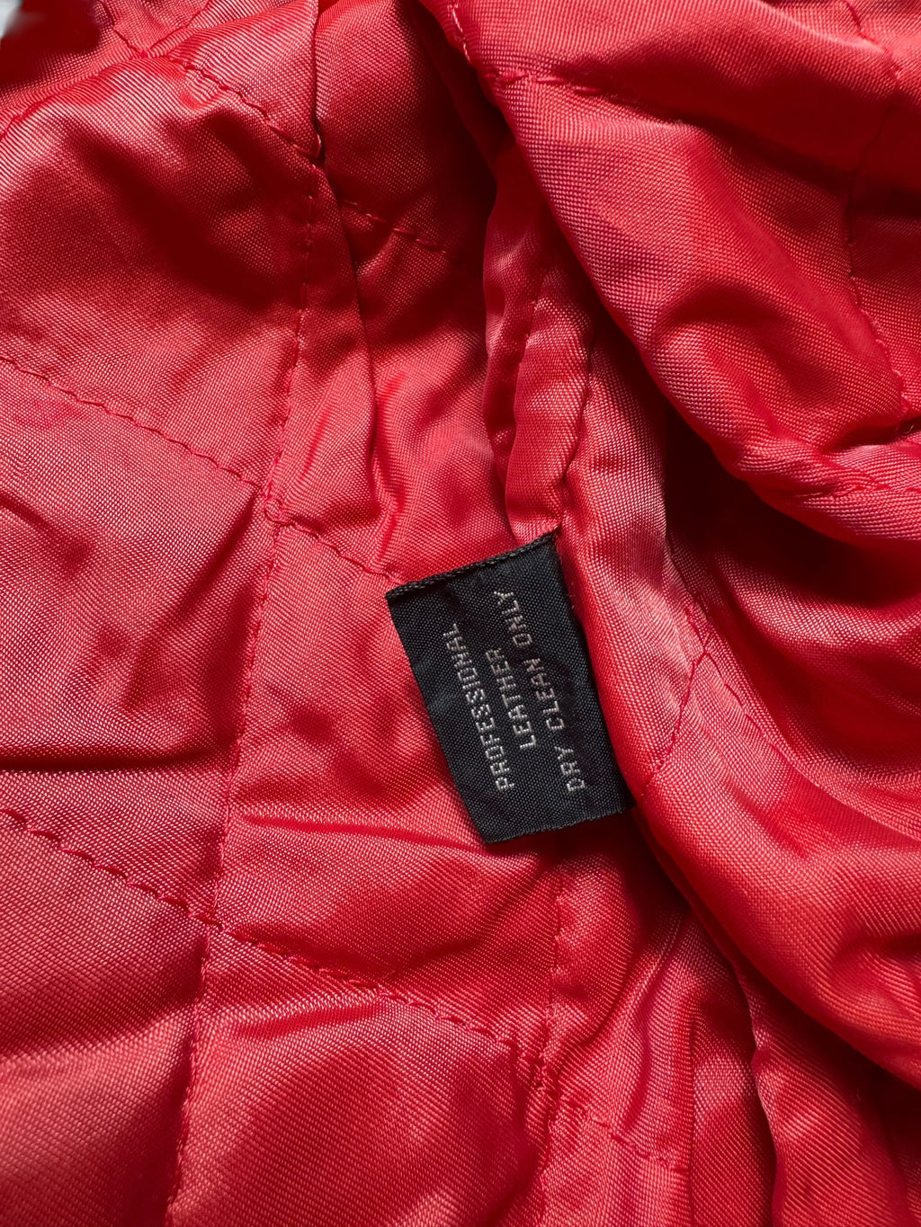 Jacket cuir varsity baseball Avirex ltd made in USA track field red vintage 80/90’s - M
