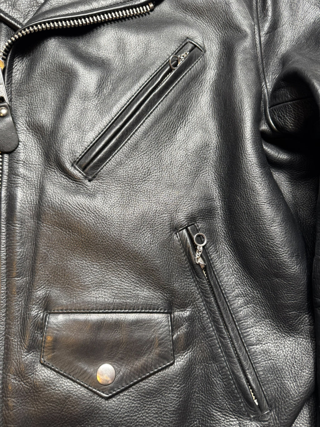 Jacket cuir cowhide biker/motorcycle Perfecto Schott Bros. Japan exclusive 7164 made in USA black 00's - 40 (M/L)