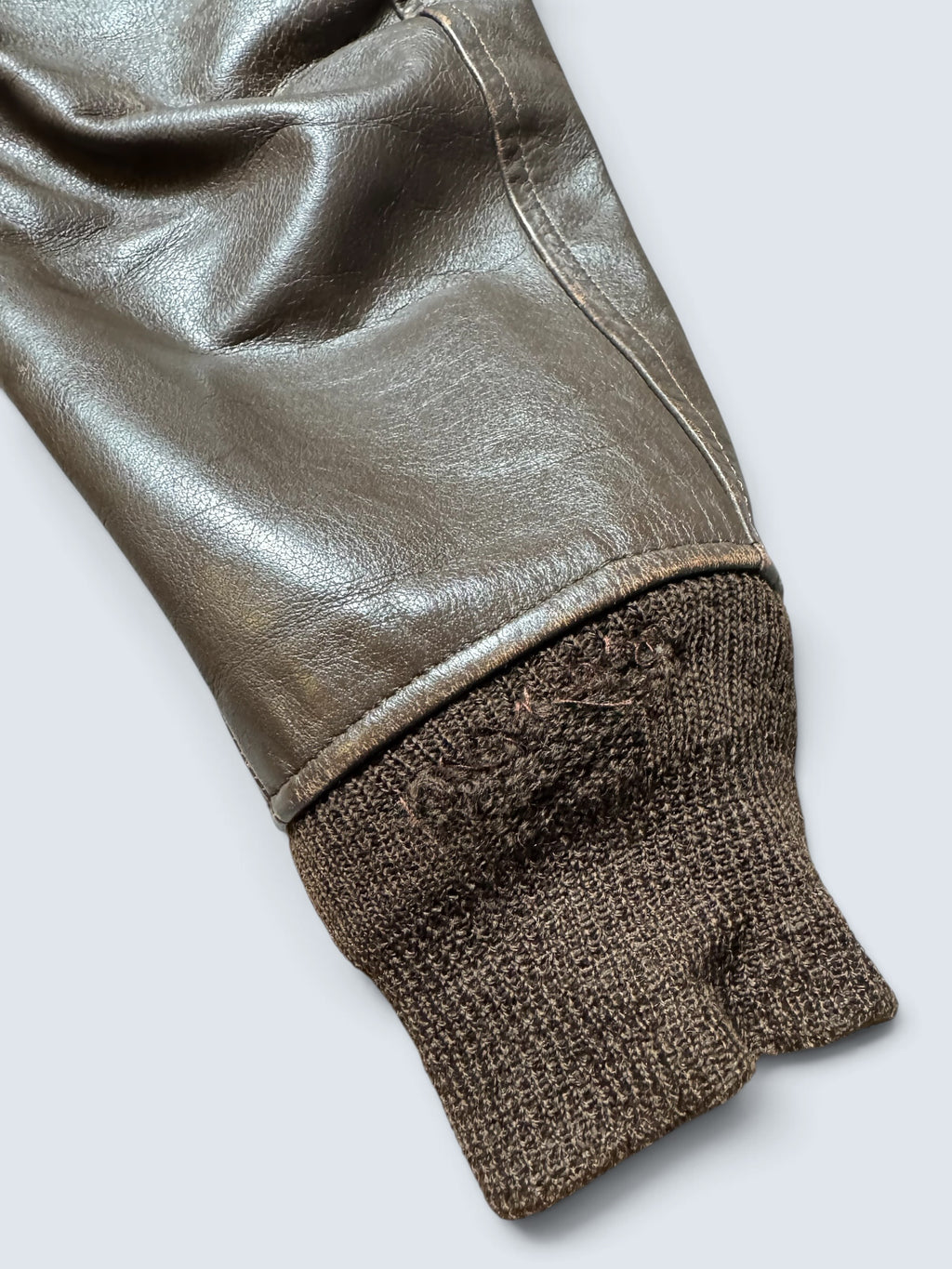 Jacket cuir goatskin flight G-1 original US Navy Brill Bros 1975 Vietnam Era - 44 (XL)