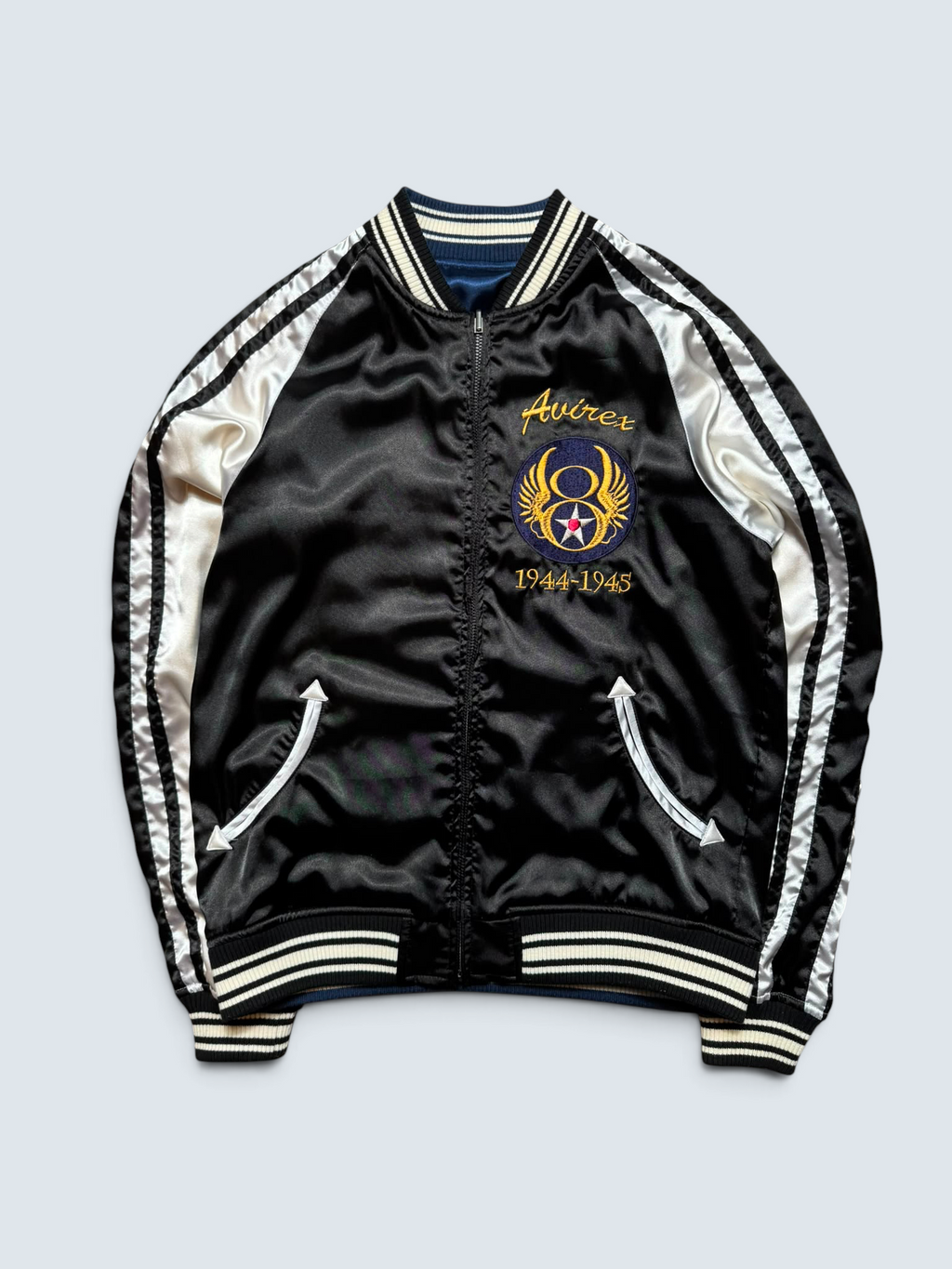 Jacket reversible sukajan souvenir Avirex LTD Japan exclusive dragon eagler embroidery 00's - S
