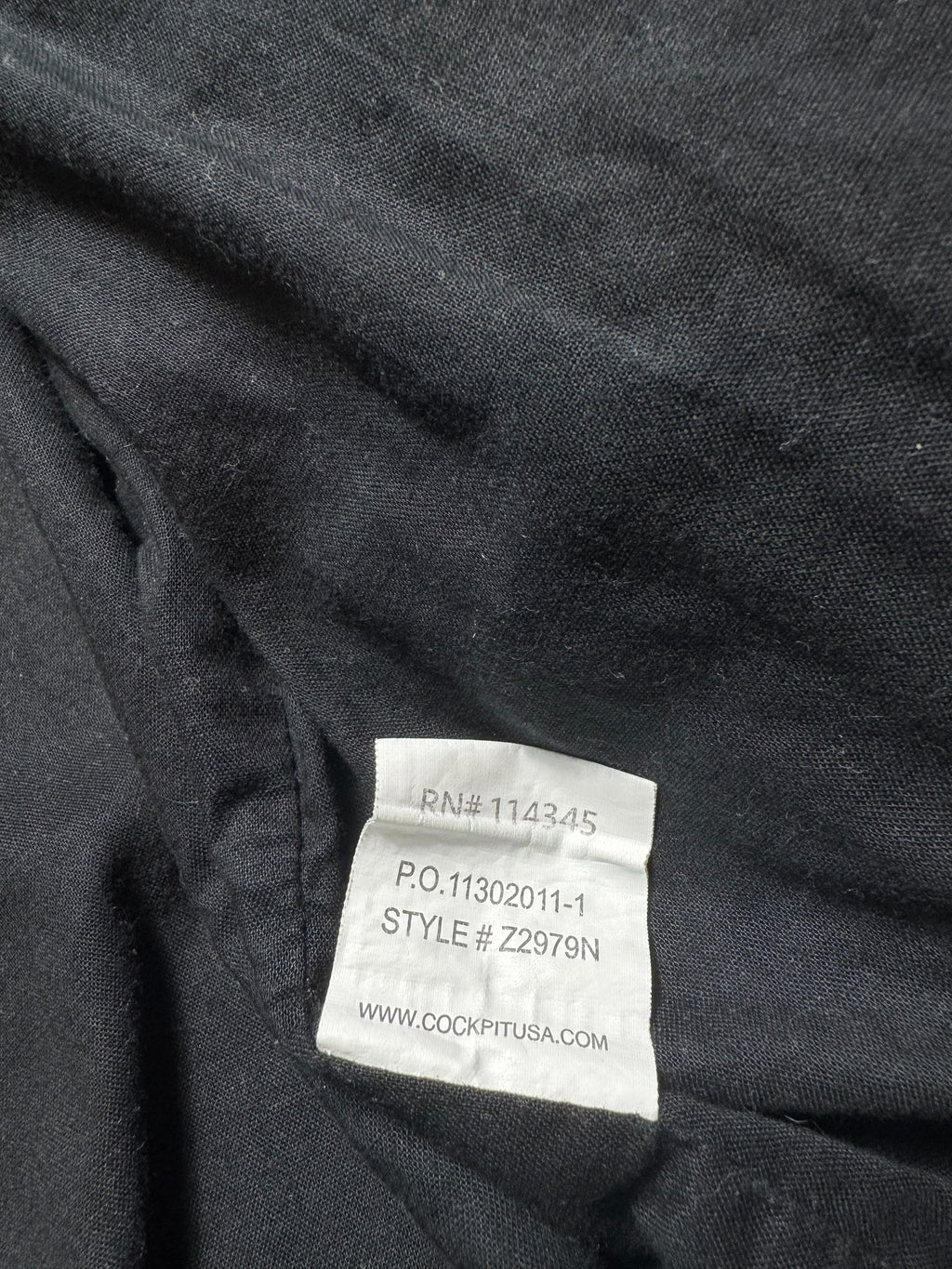 Jacket flight A-2 Cotton Twill Cockpit usa usaf black navy 00’s - XL