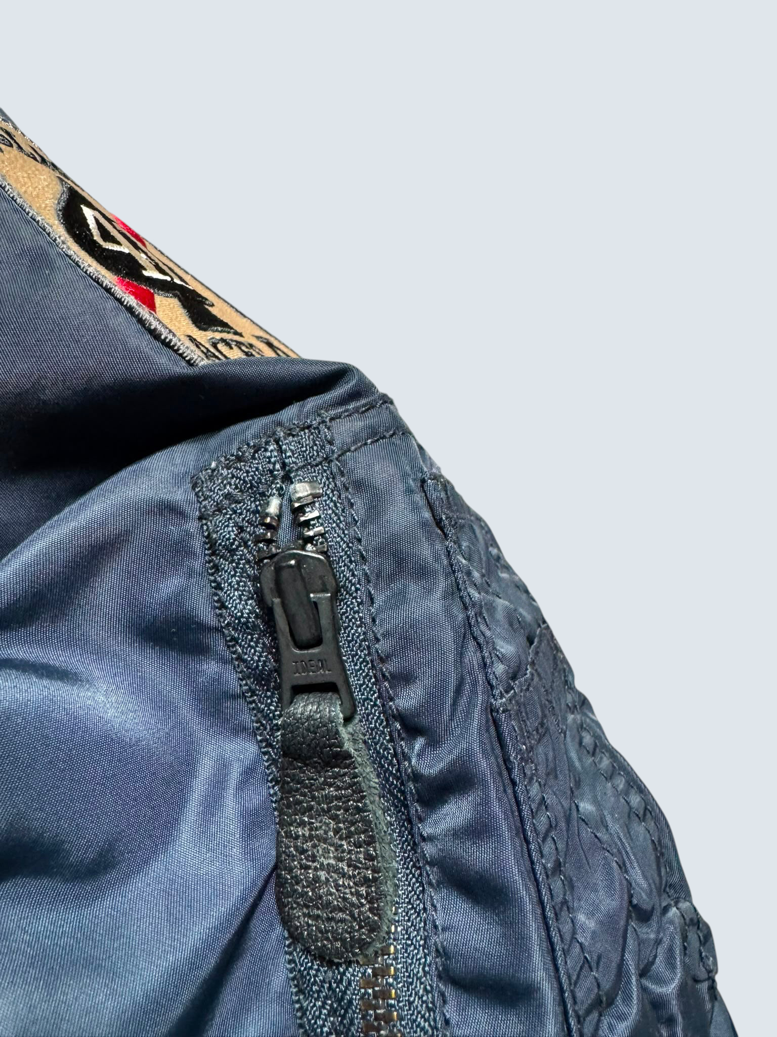Jacket bomber flight L-2b Avirex ltd Japan exclusive top gun usaf full patch navy 00’s - S/M