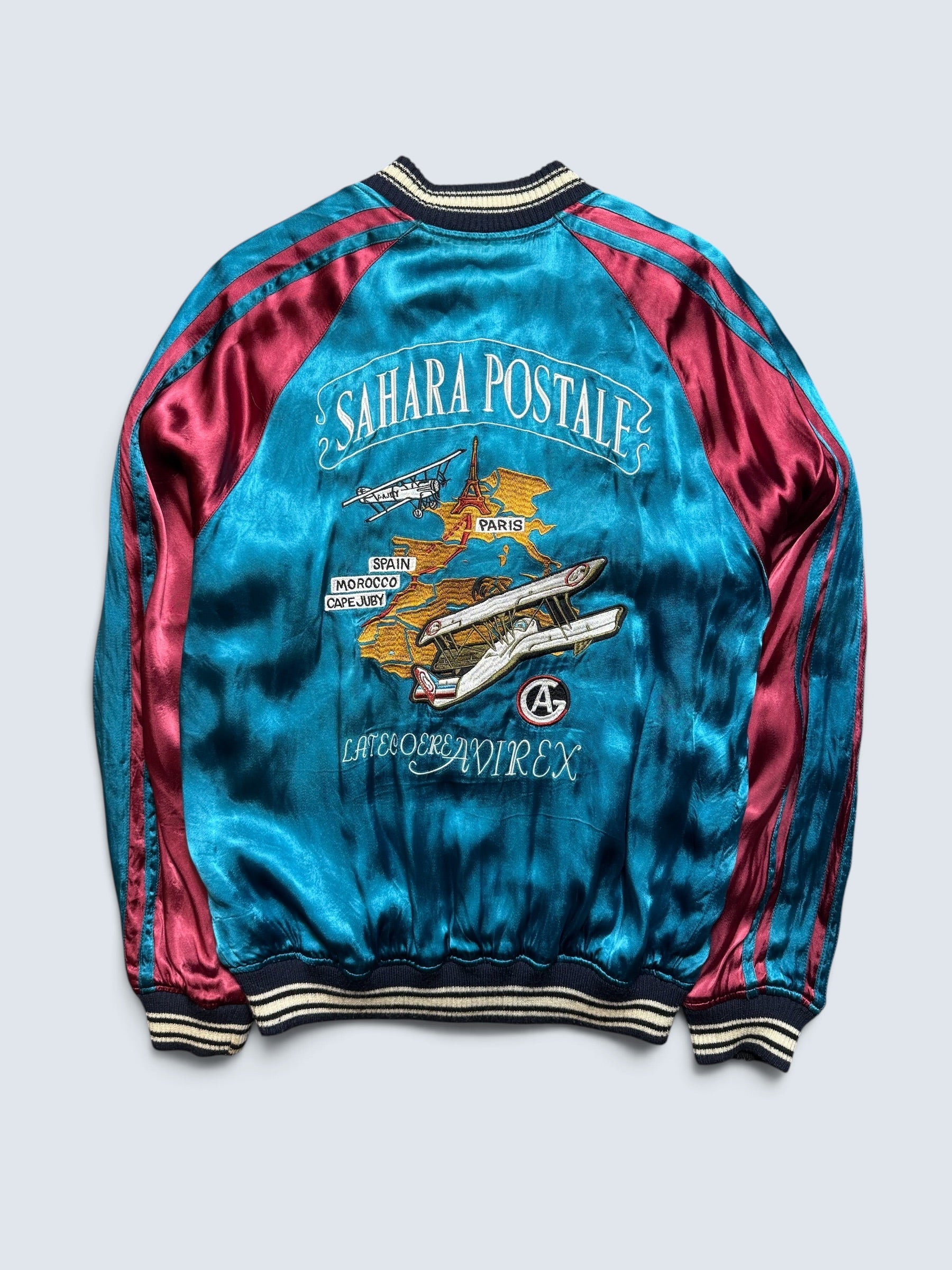 Jacket reversible Sukajan souvenir Avirex LTD embroidery Japan exclusive vintage 00's - XL