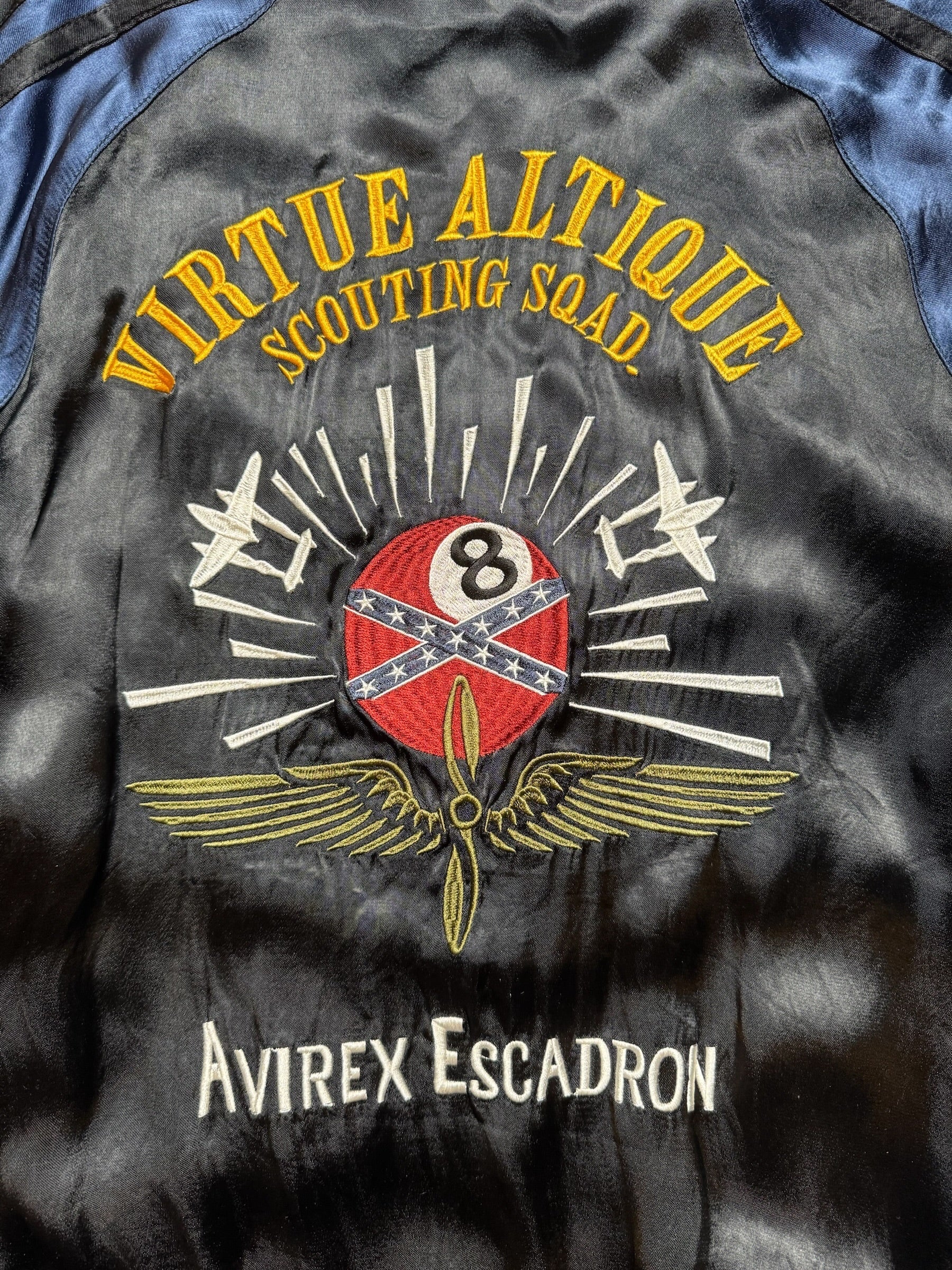 Jacket reversible Sukajan souvenir Avirex LTD embroidery Japan exclusive vintage 00's - XL