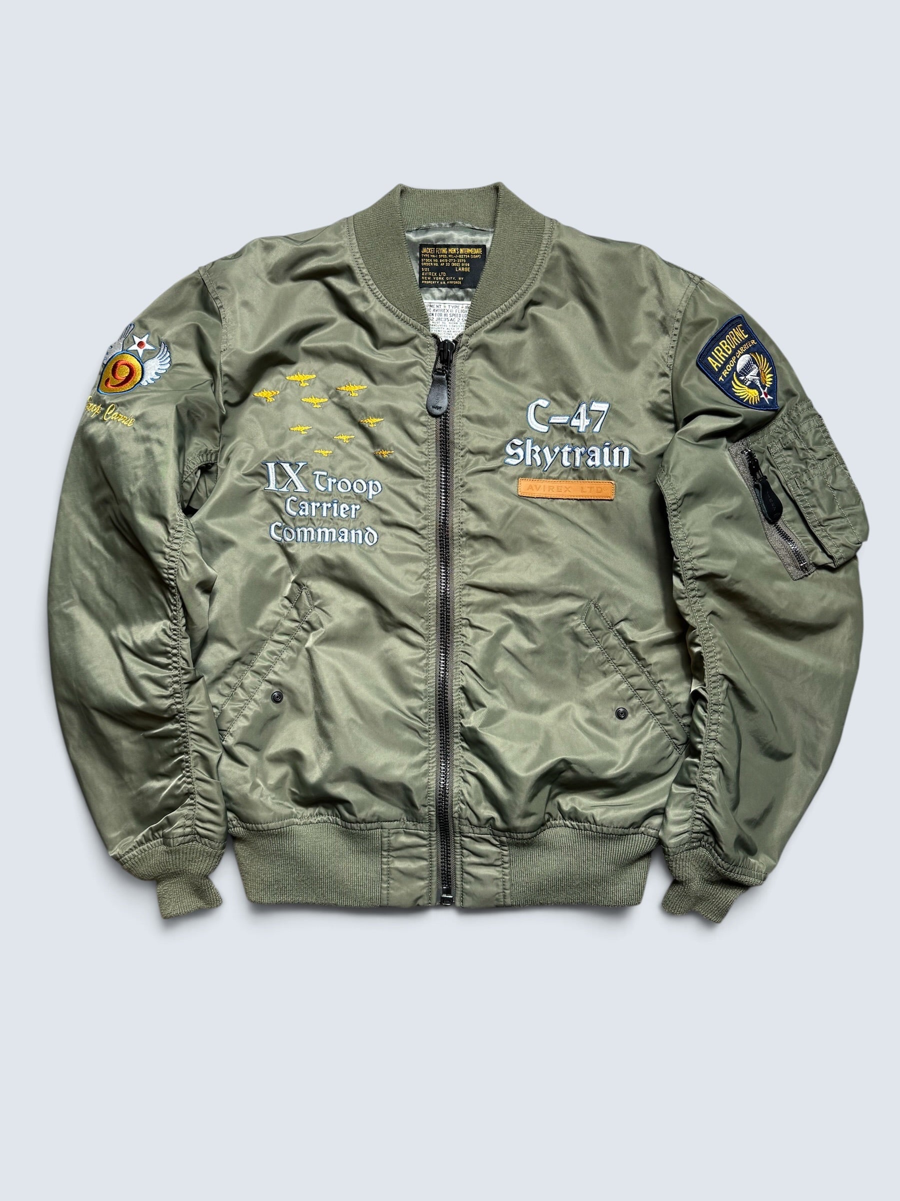 Jacket nylon bomber flight Ma-1 Avirex LTD Japan exclusive Troop Carrier C-47 Skytrain 00's - M