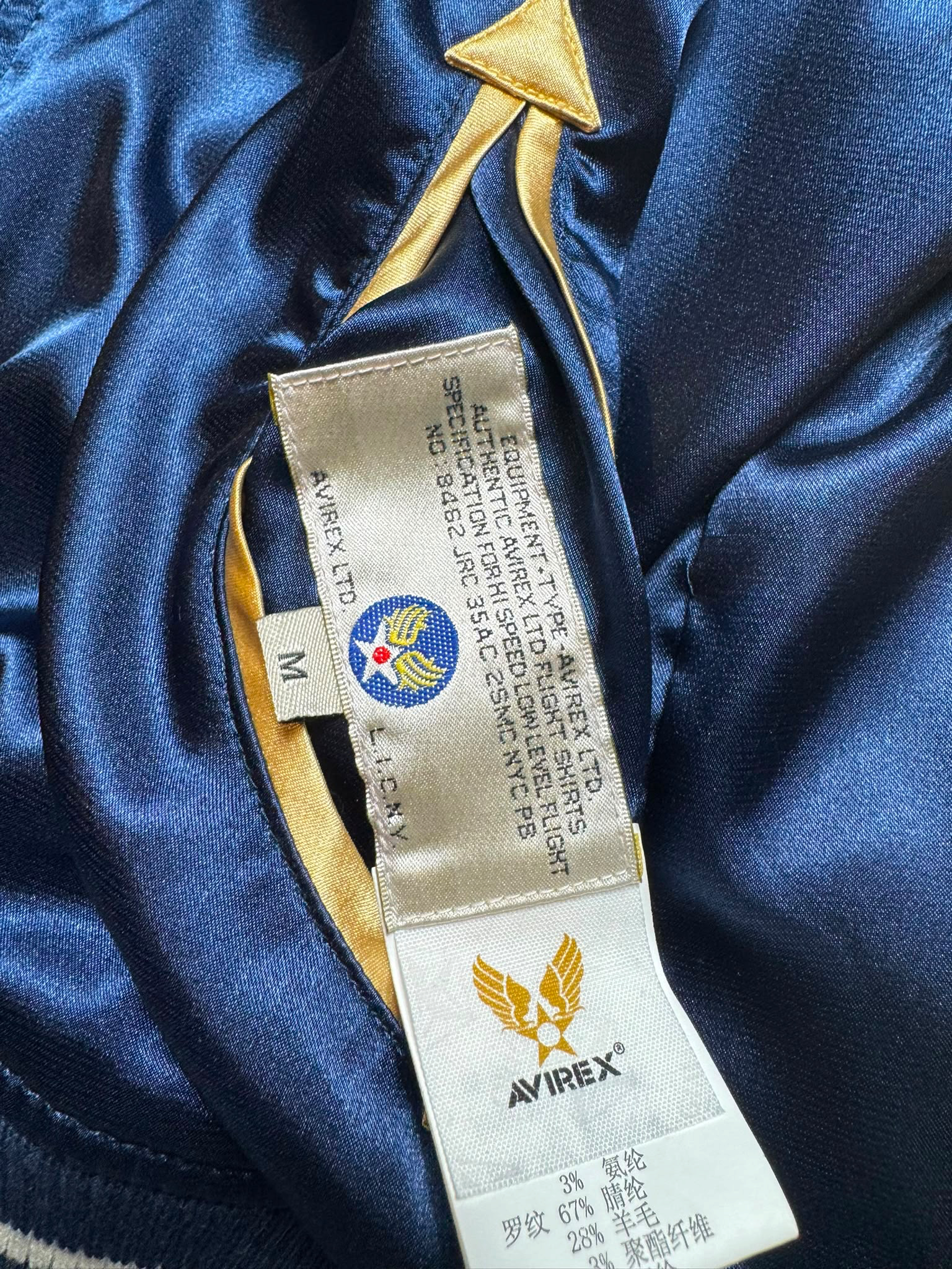 Jacket reversible sukajan souvenir Avirex LTD Japan exclusive dragon eagler embroidery 00's - S