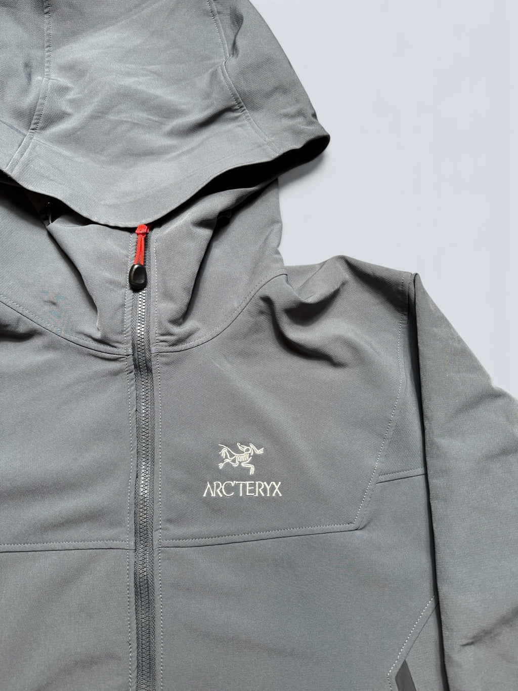 Jacket imperméable Arc'teryx Gamma LT Hoody grey & orange vintage - M