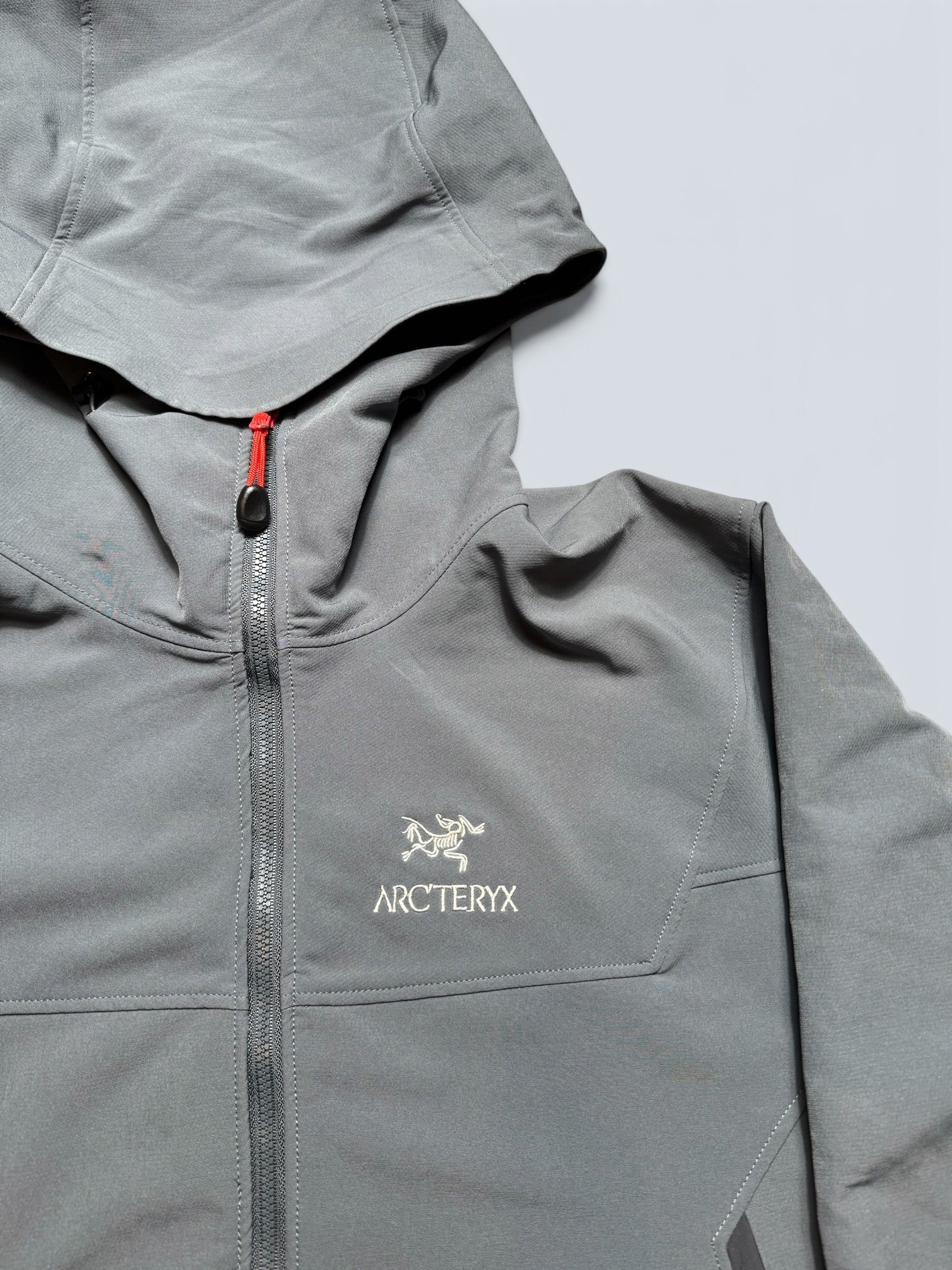 Jacket imperméable Arc'teryx Gamma LT Hoody grey & orange vintage - M