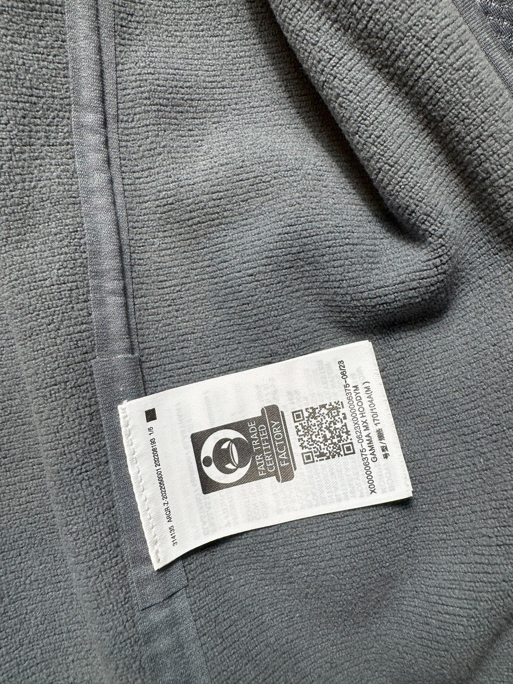 Jacket polaire imperméable Arc’teryx Gamma MX Hoody logo brodé burgundy & orange 2023 - M