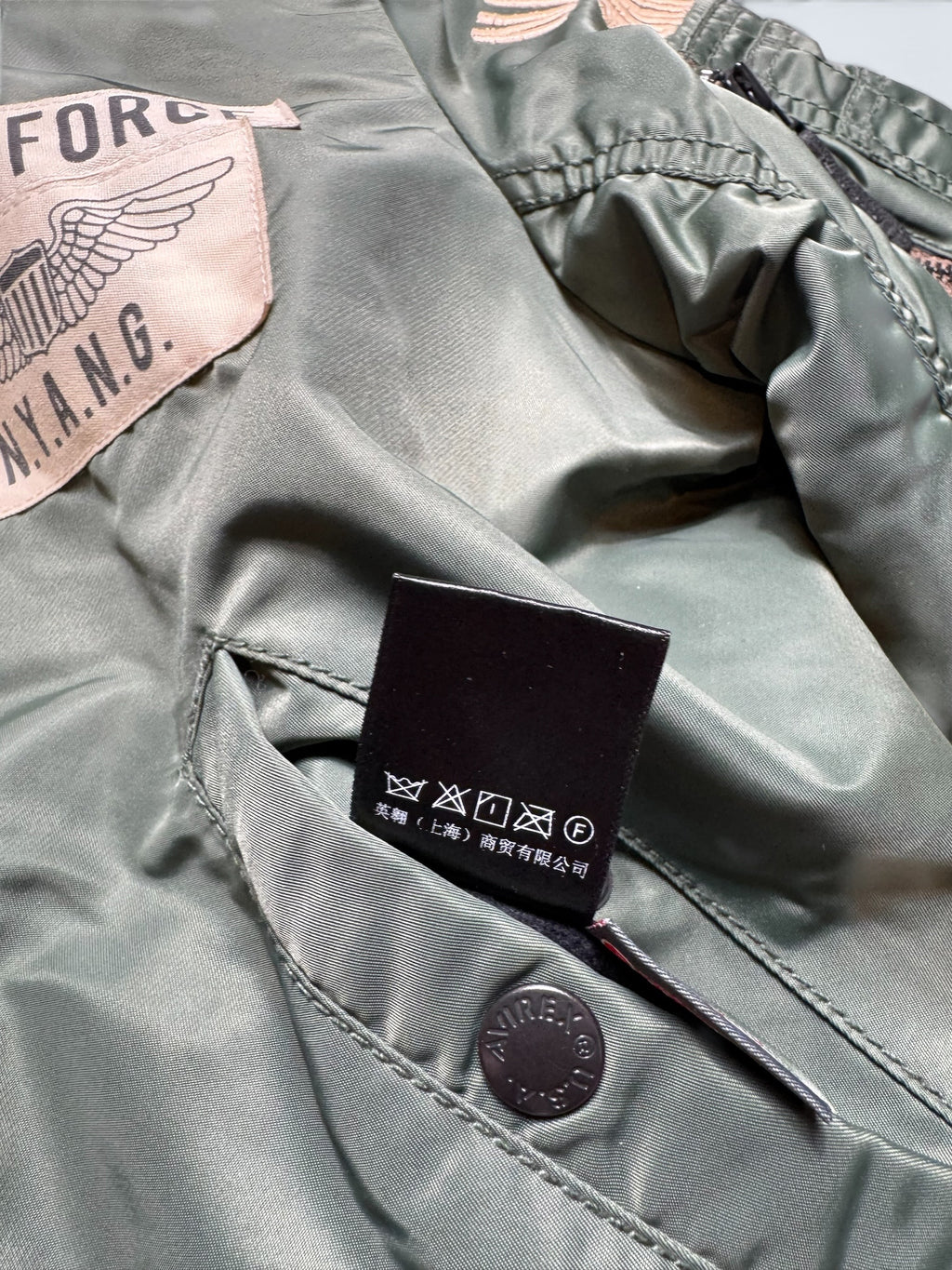 Jacket nylon bomber flight Ma-1 Avirex LTD Japan exclusive NYANG 352 AF79 00's - S