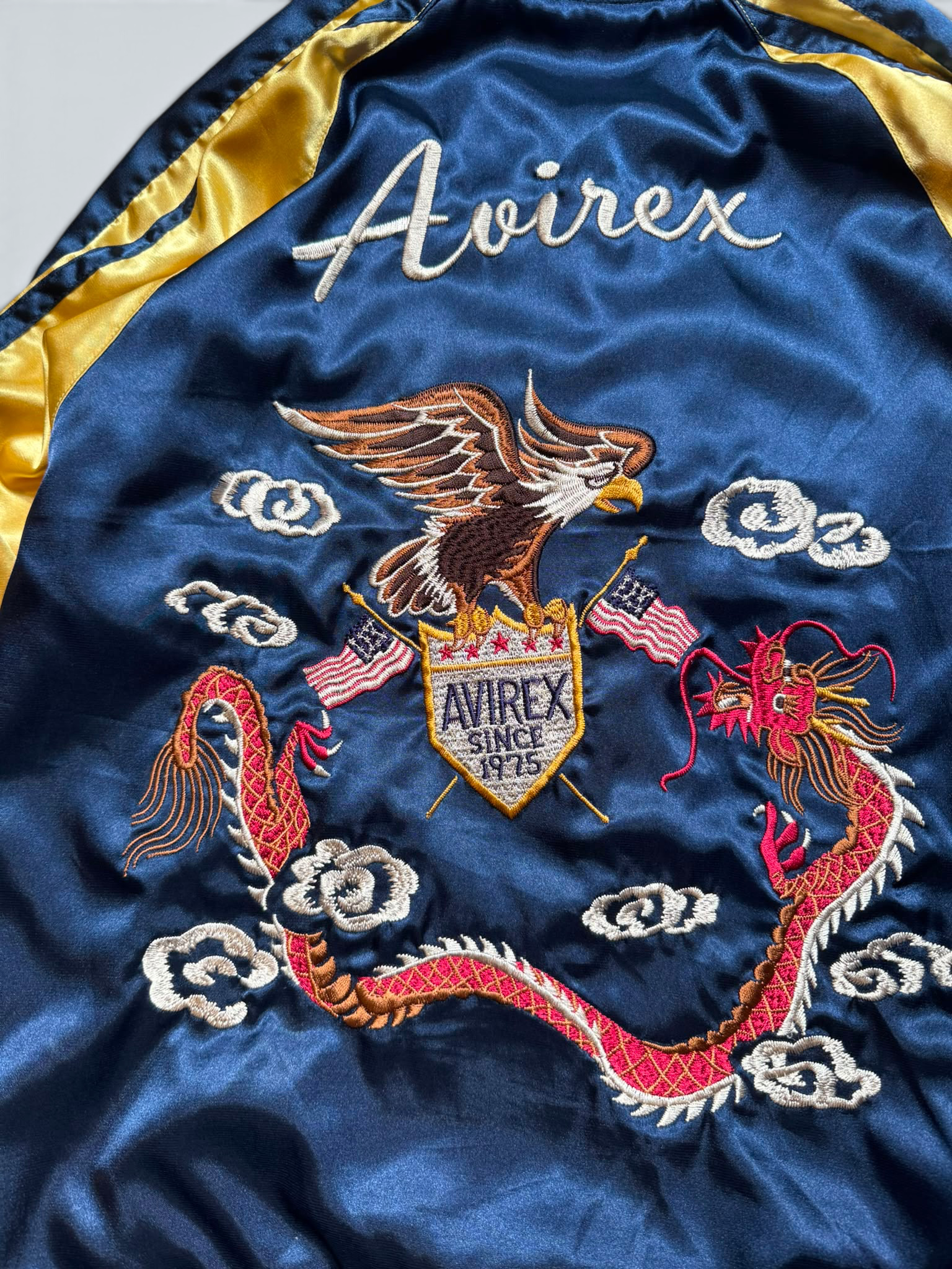 Jacket reversible sukajan souvenir Avirex LTD Japan exclusive dragon eagler embroidery 00's - S