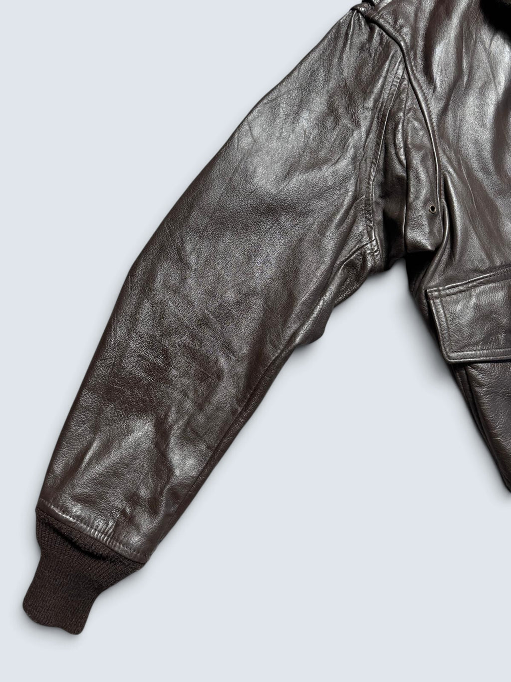Jacket cuir cowhide flight G-1 Cooper made in USA usn black 80’s - 38 (M)