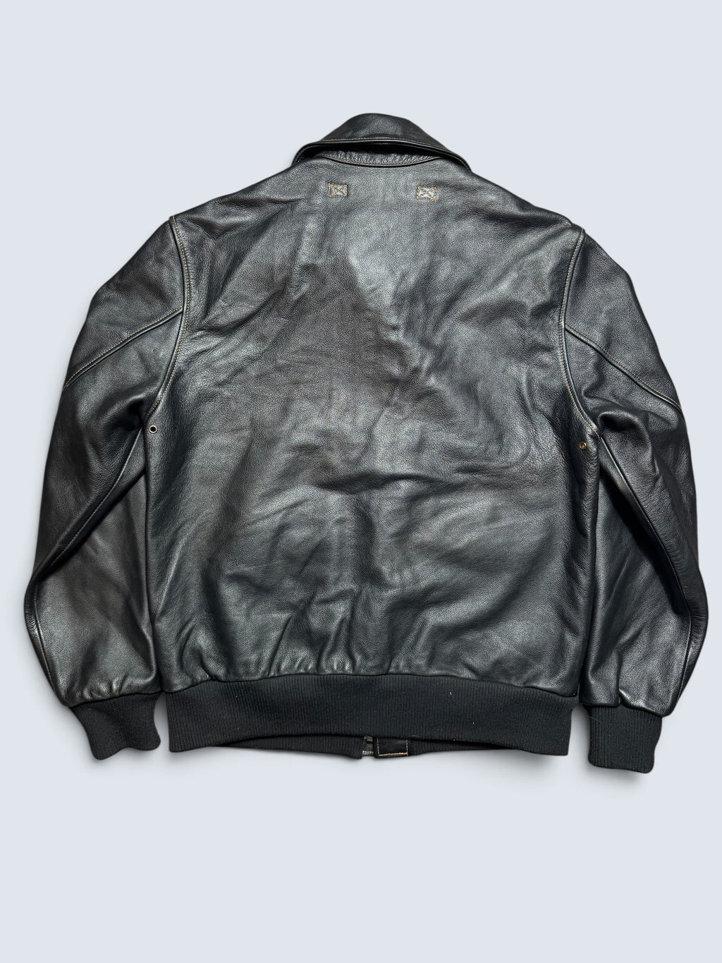 Jacket cuir cowhide flight A-2 Willis & Geiger usaf black 00's - M/L