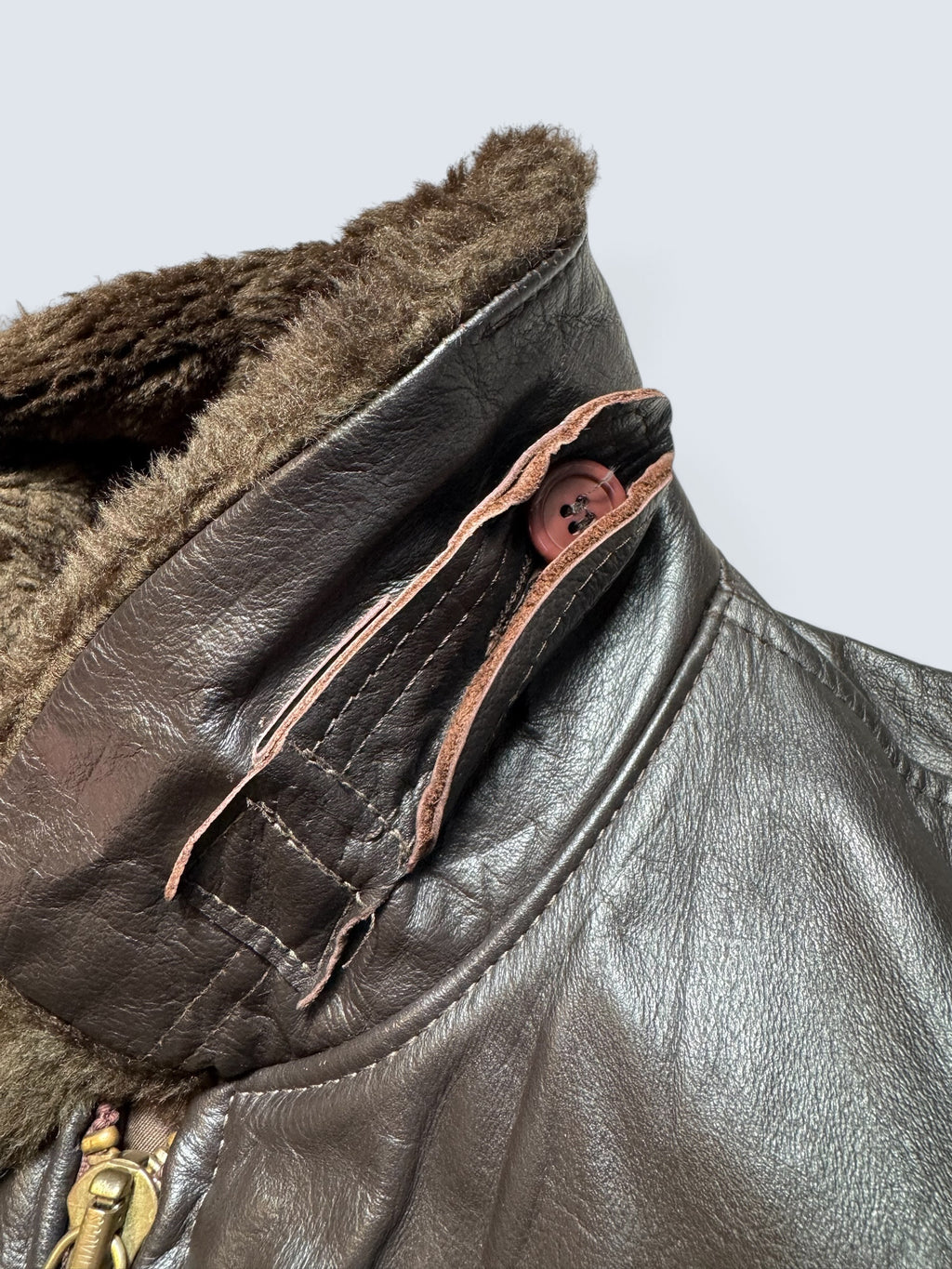 Jacket cuir cowhide flight G-1 Avirex LTD made in USA usn black 70’s - 42 (L)
