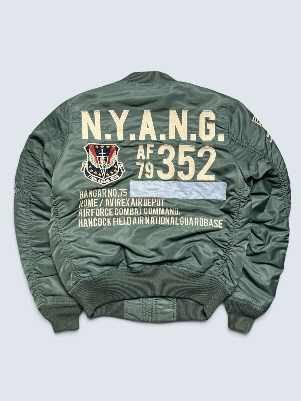 Jacket nylon bomber flight Ma-1 Avirex LTD Japan exclusive NYANG 352 AF79 00's - S